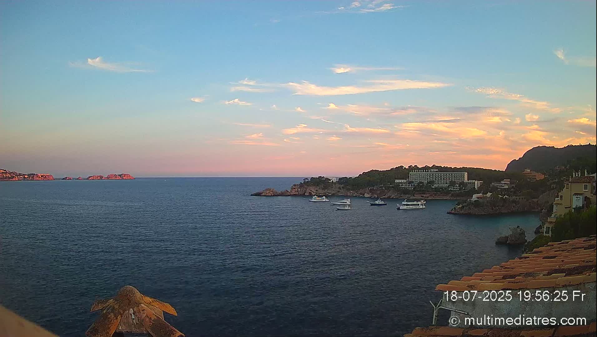 Mallorca, Peguera Cala Fornells Bay Balearic Sea Live Cam, Balearic Islands, Spain