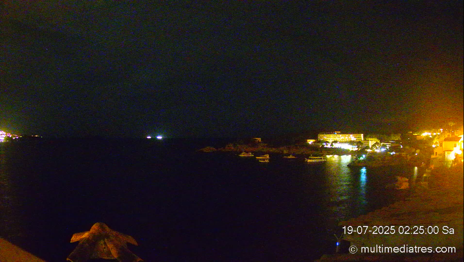 Mallorca, Peguera Cala Fornells Bay Balearic Sea Live Cam, Balearic Islands, Spain