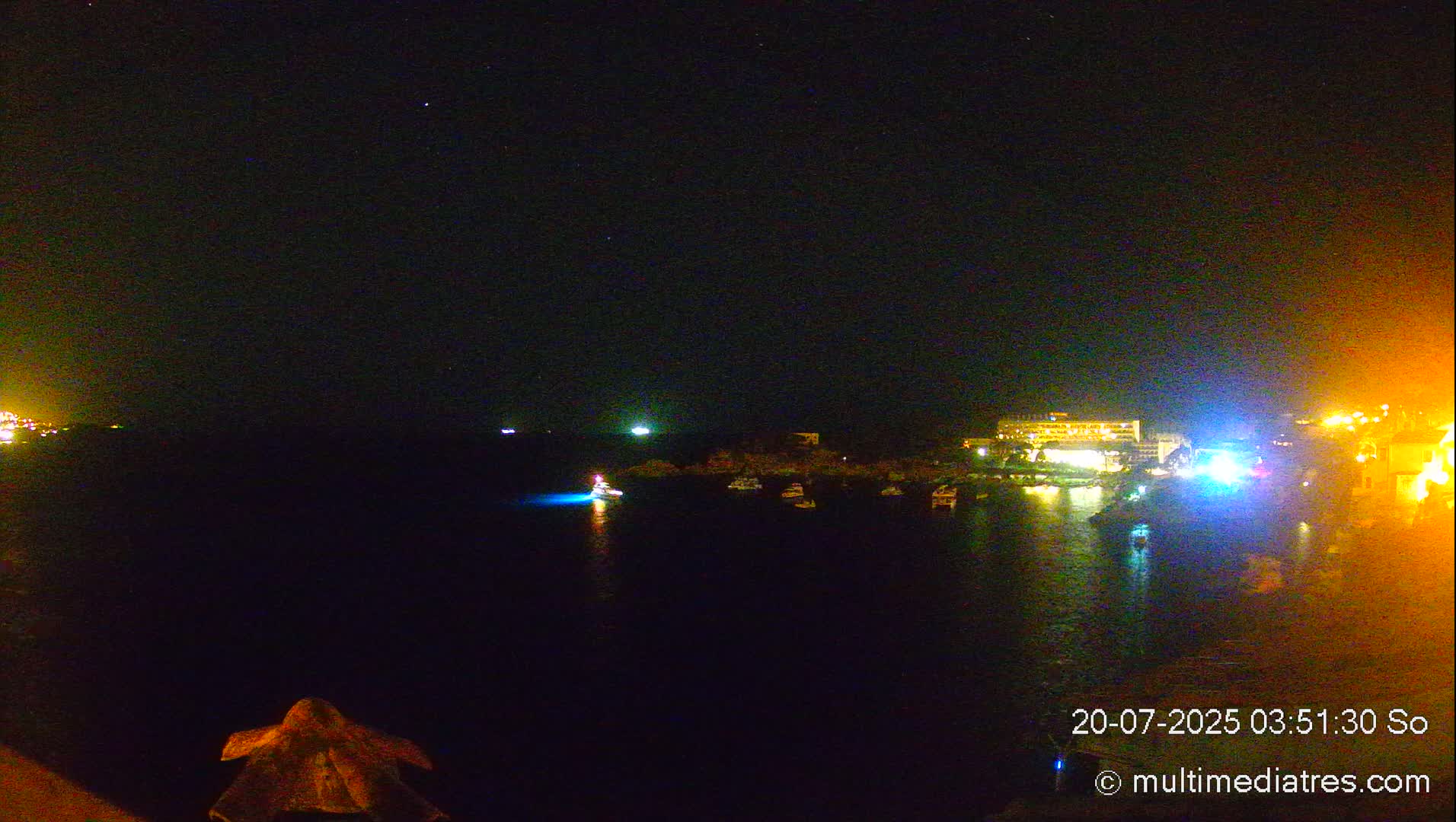 Mallorca, Peguera Cala Fornells Bay Balearic Sea Live Cam, Balearic Islands, Spain