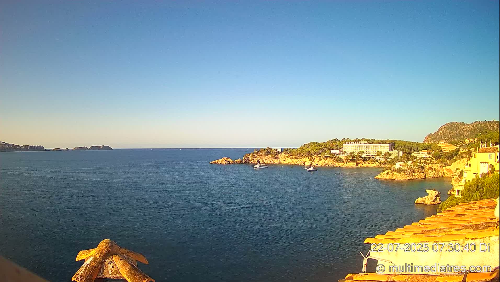 Mallorca, Peguera Cala Fornells Bay Balearic Sea Live Cam, Balearic Islands, Spain