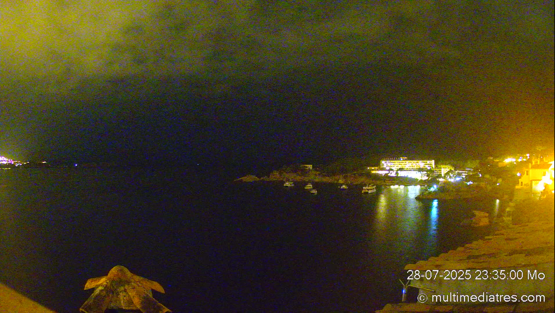 Mallorca, Peguera Cala Fornells Bay Balearic Sea Live Cam, Balearic Islands, Spain