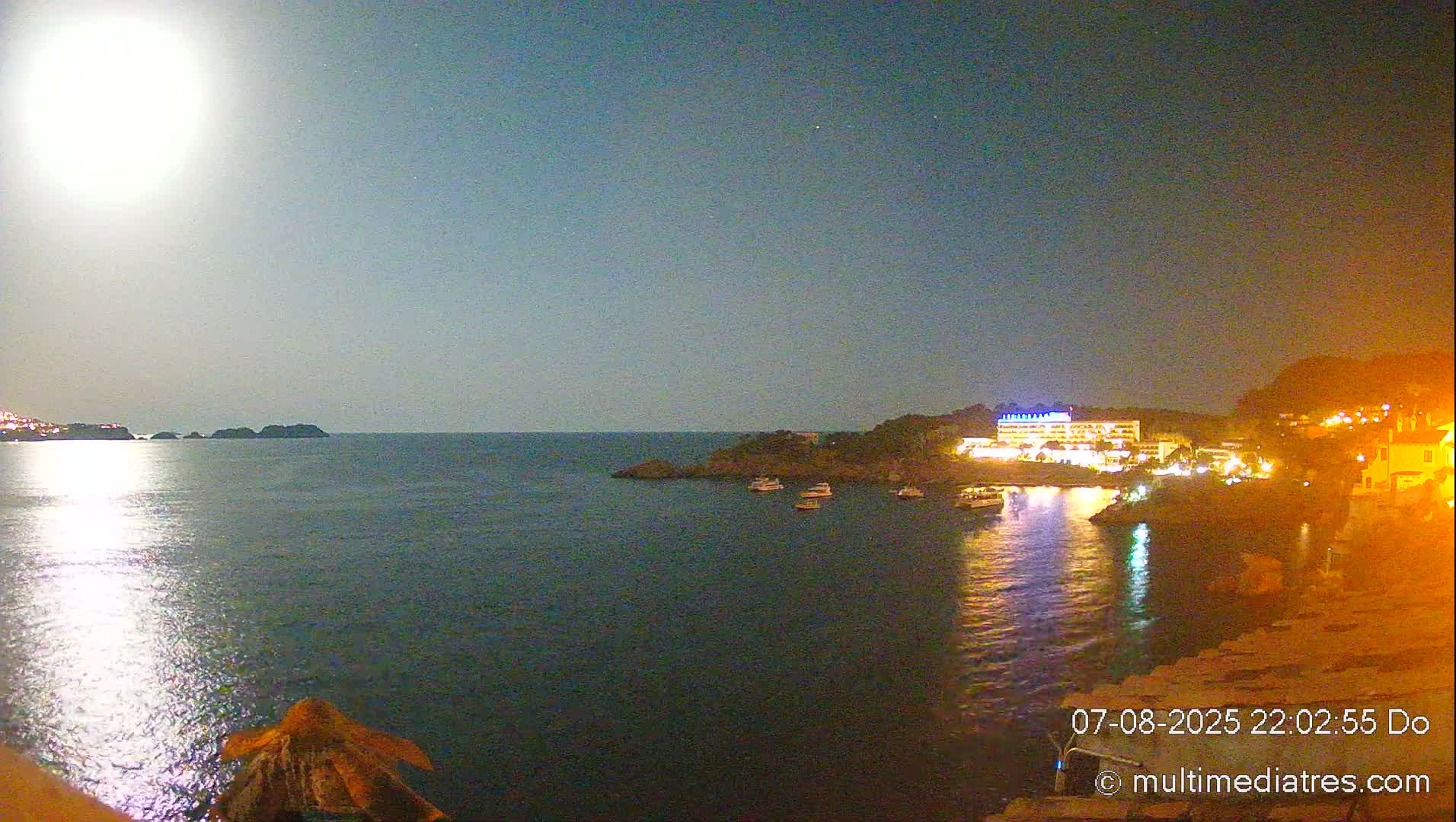 Mallorca, Peguera Cala Fornells Bay Balearic Sea Live Cam, Balearic Islands, Spain