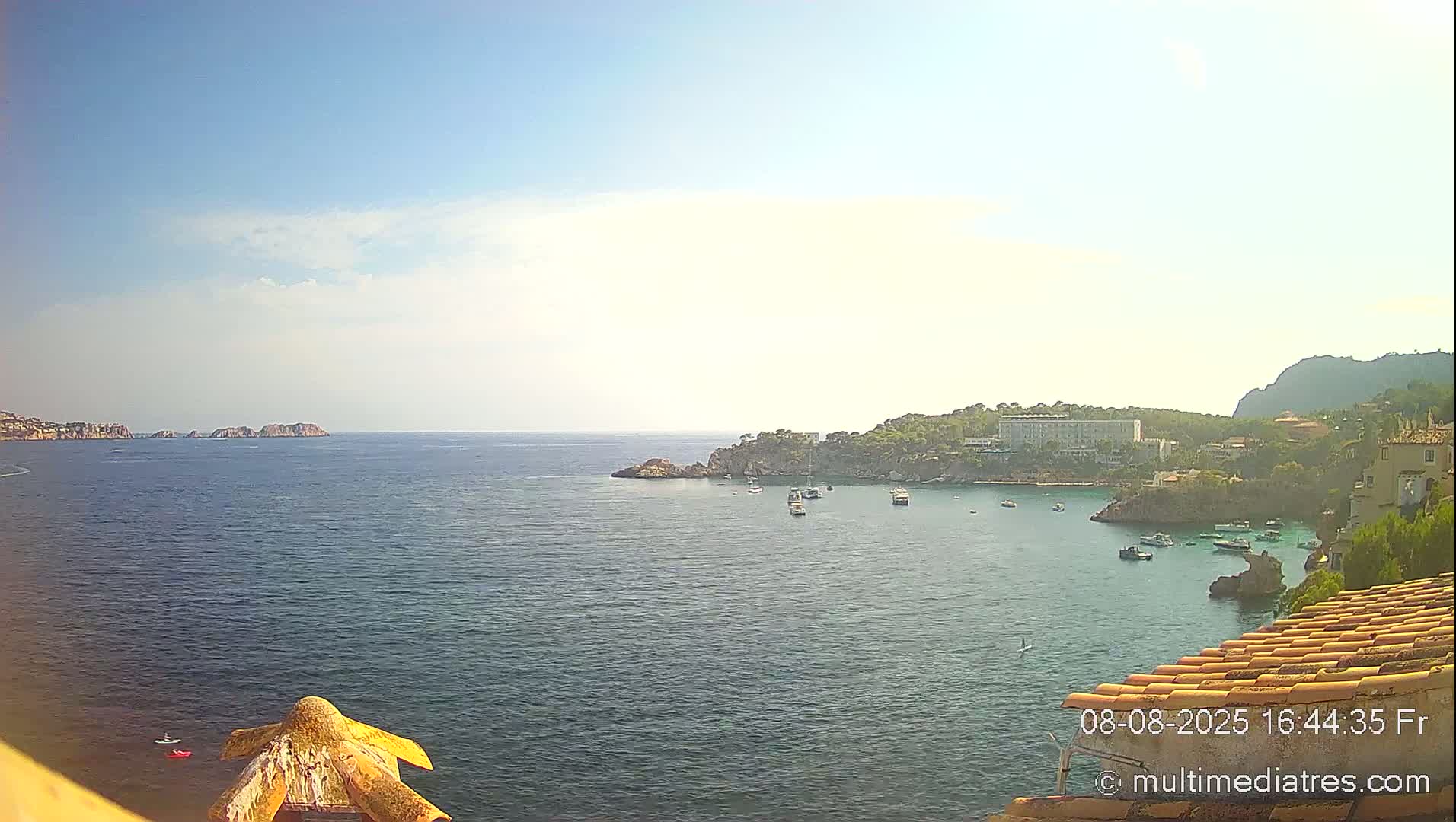 Mallorca, Peguera Cala Fornells Bay Balearic Sea Live Cam, Balearic Islands, Spain