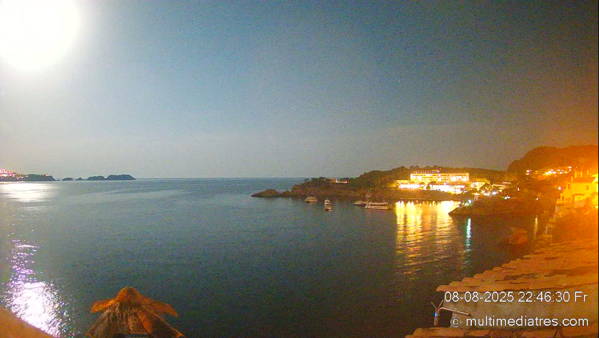 Mallorca, Peguera Cala Fornells Bay Balearic Sea Live Cam, Balearic Islands, Spain