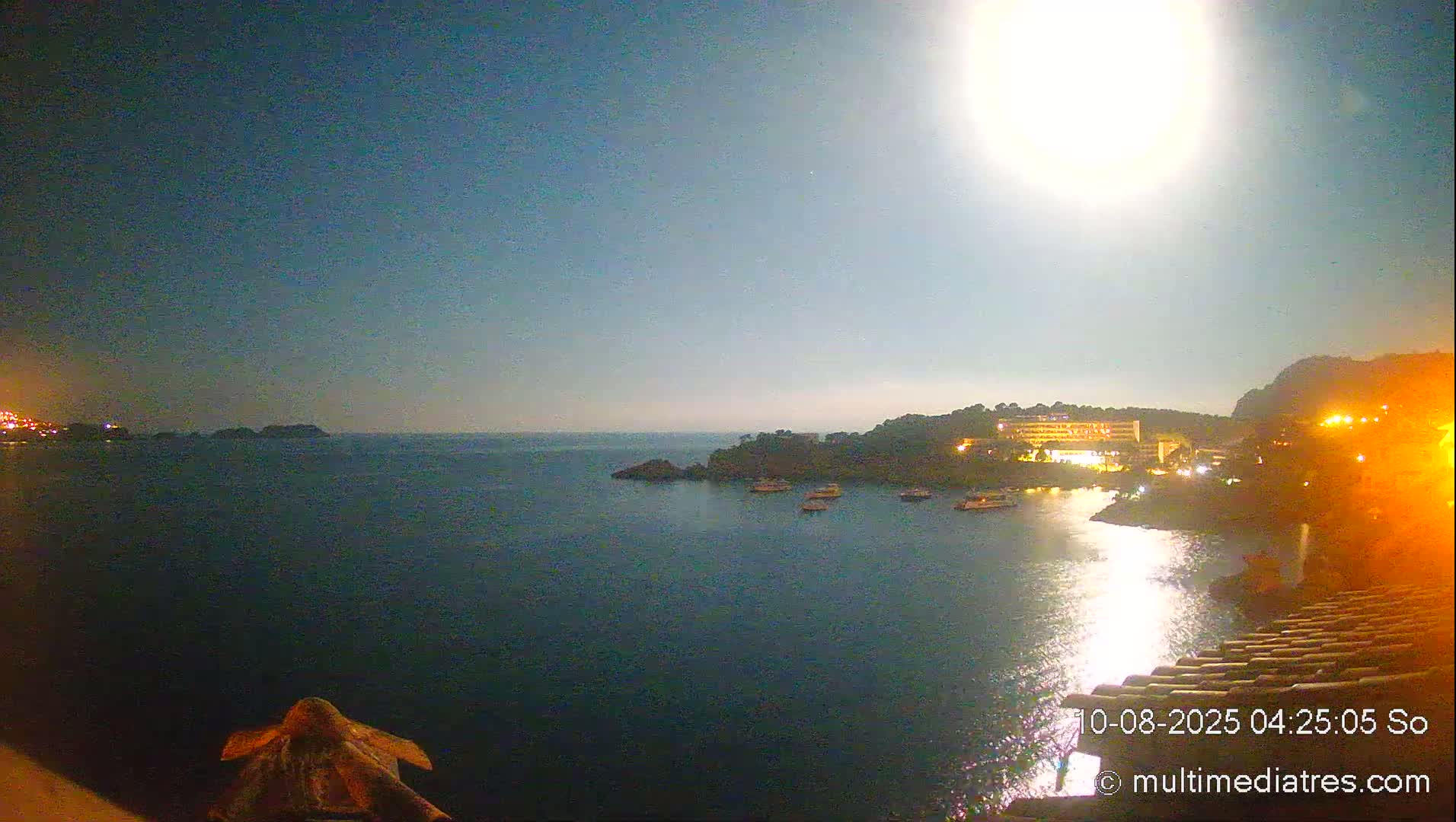 Mallorca, Peguera Cala Fornells Bay Balearic Sea Live Cam, Balearic Islands, Spain