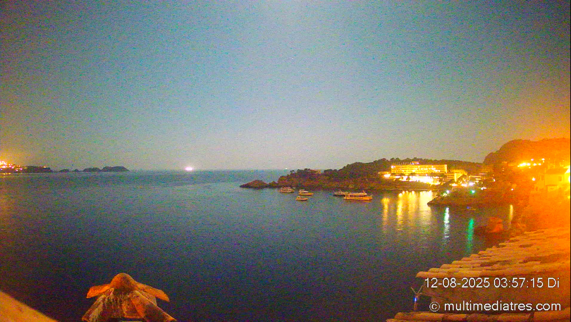 Mallorca, Peguera Cala Fornells Bay Balearic Sea Live Cam, Balearic Islands, Spain