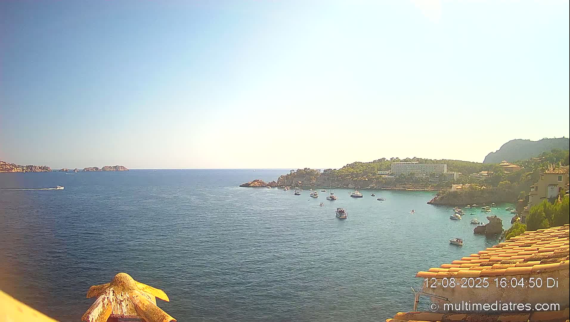 Mallorca, Peguera Cala Fornells Bay Balearic Sea Live Cam, Balearic Islands, Spain