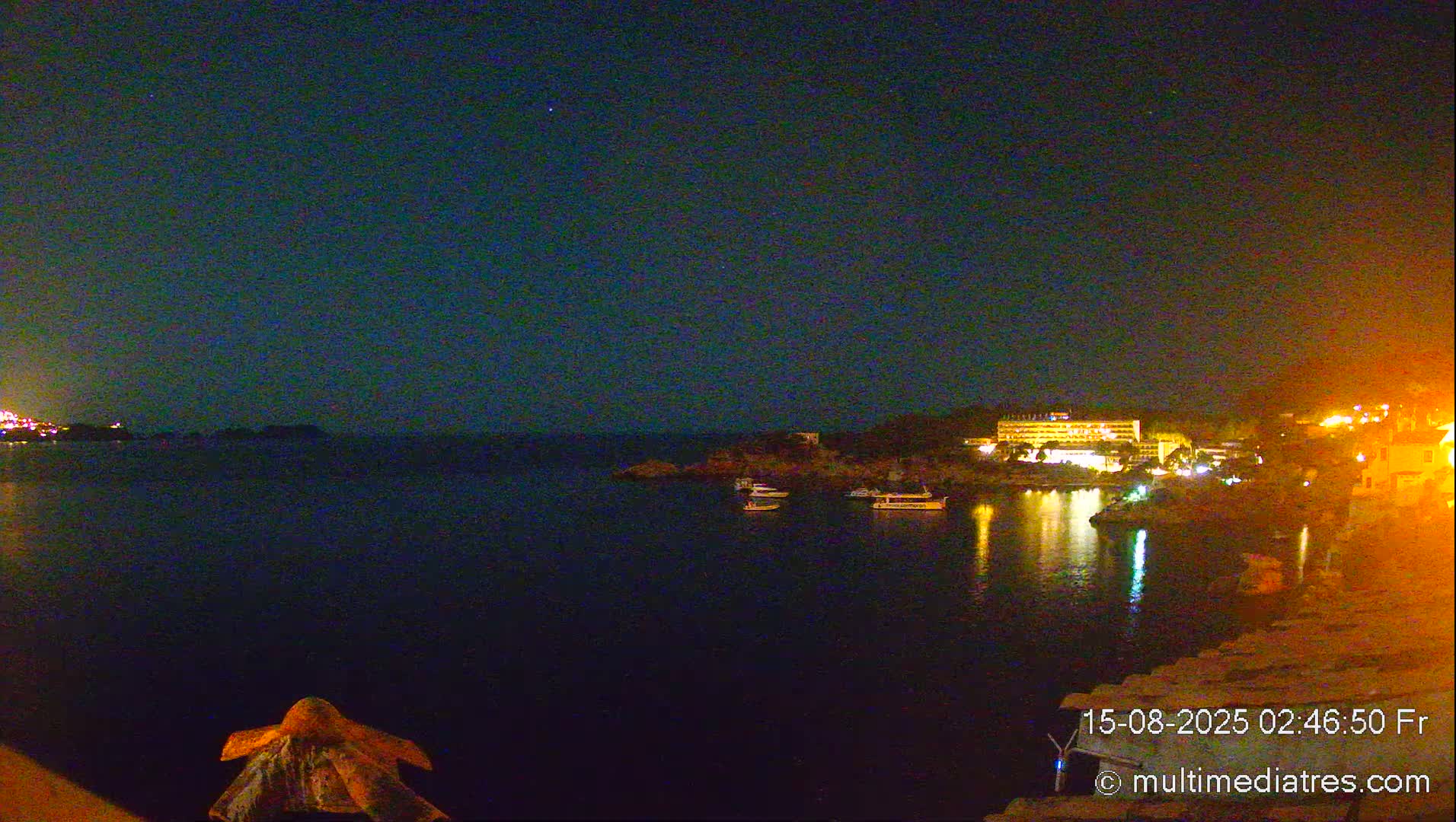 Mallorca, Peguera Cala Fornells Bay Balearic Sea Live Cam, Balearic Islands, Spain