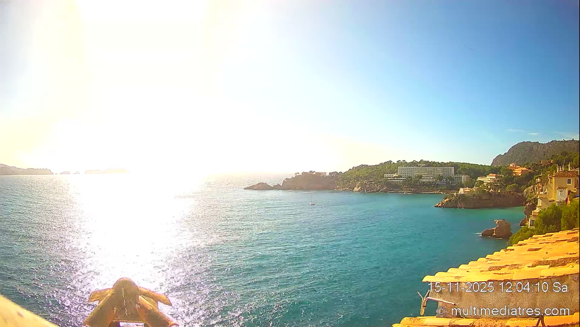 Mallorca, Peguera Cala Fornells Bay Balearic Sea Live Cam, Balearic Islands, Spain