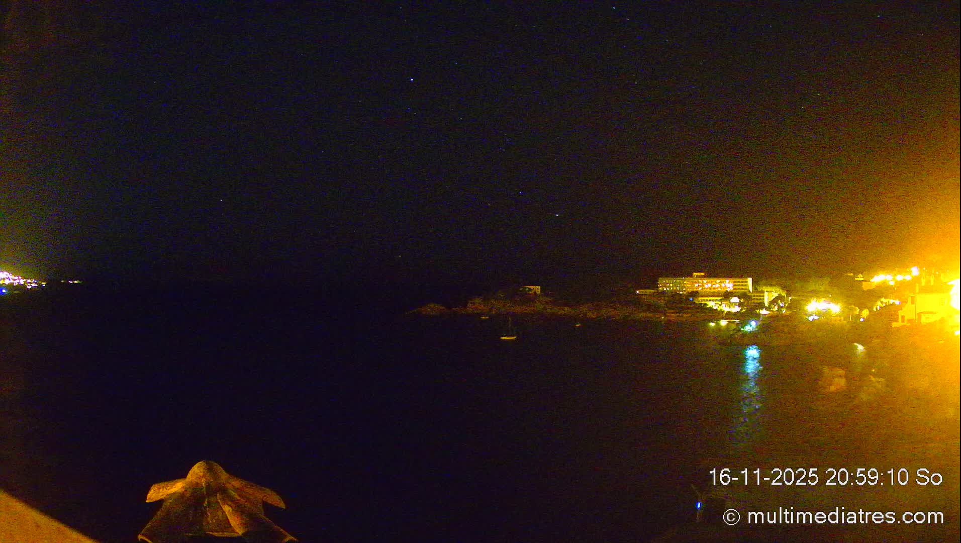 Mallorca, Peguera Cala Fornells Bay Balearic Sea Live Cam, Balearic Islands, Spain