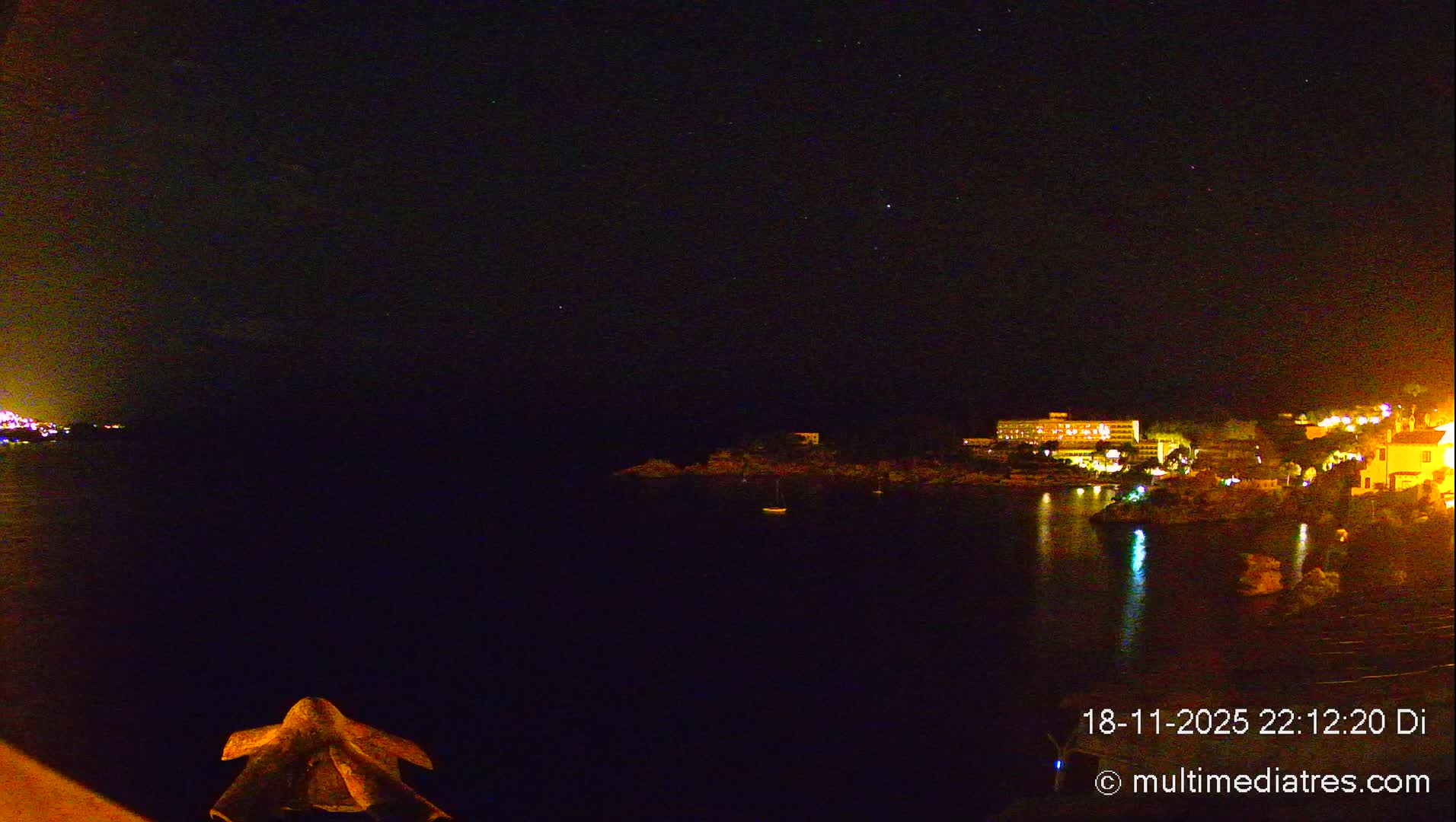 Mallorca, Peguera Cala Fornells Bay Balearic Sea Live Cam, Balearic Islands, Spain