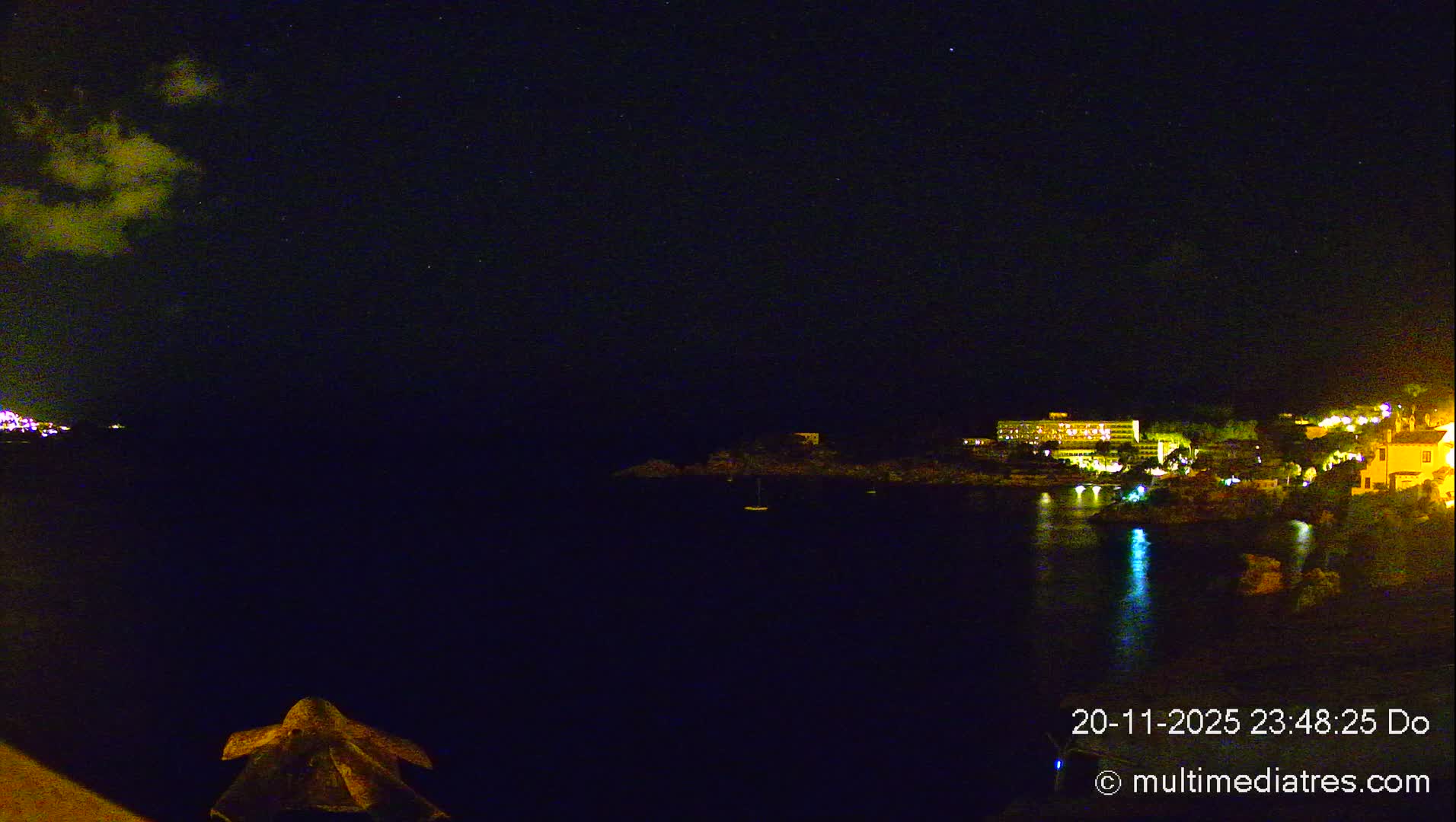 Mallorca, Peguera Cala Fornells Bay Balearic Sea Live Cam, Balearic Islands, Spain