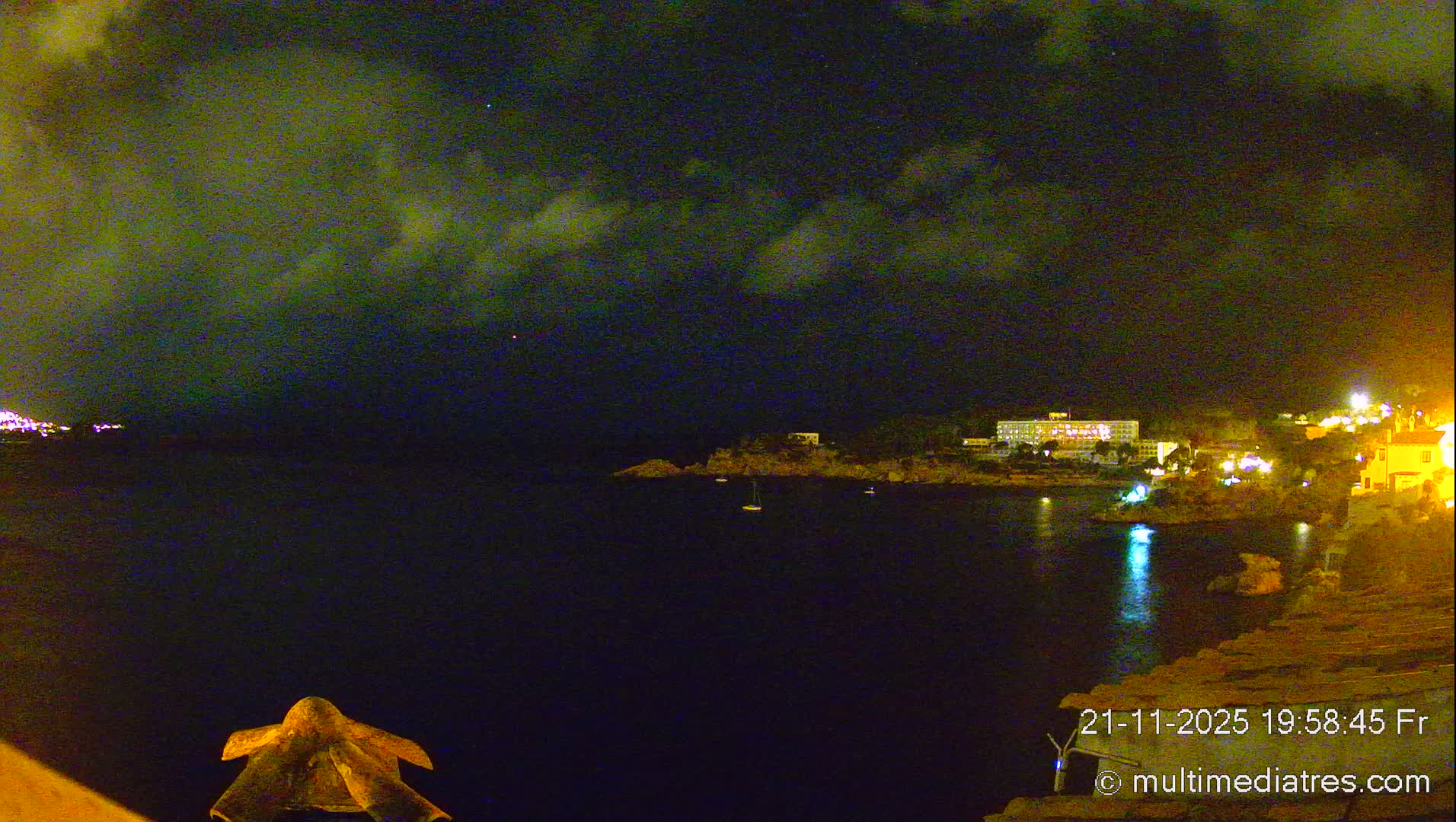 Mallorca, Peguera Cala Fornells Bay Balearic Sea Live Cam, Balearic Islands, Spain