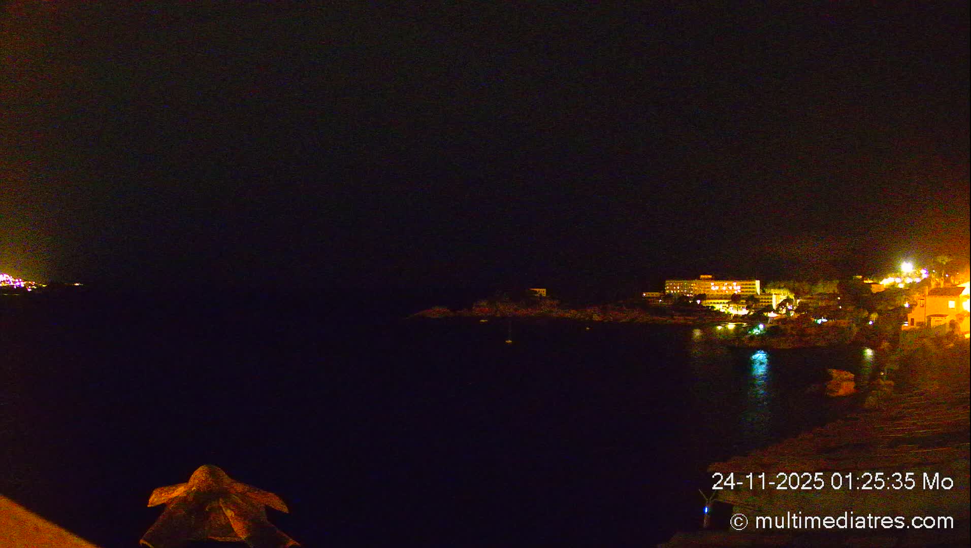 Mallorca, Peguera Cala Fornells Bay Balearic Sea Live Cam, Balearic Islands, Spain