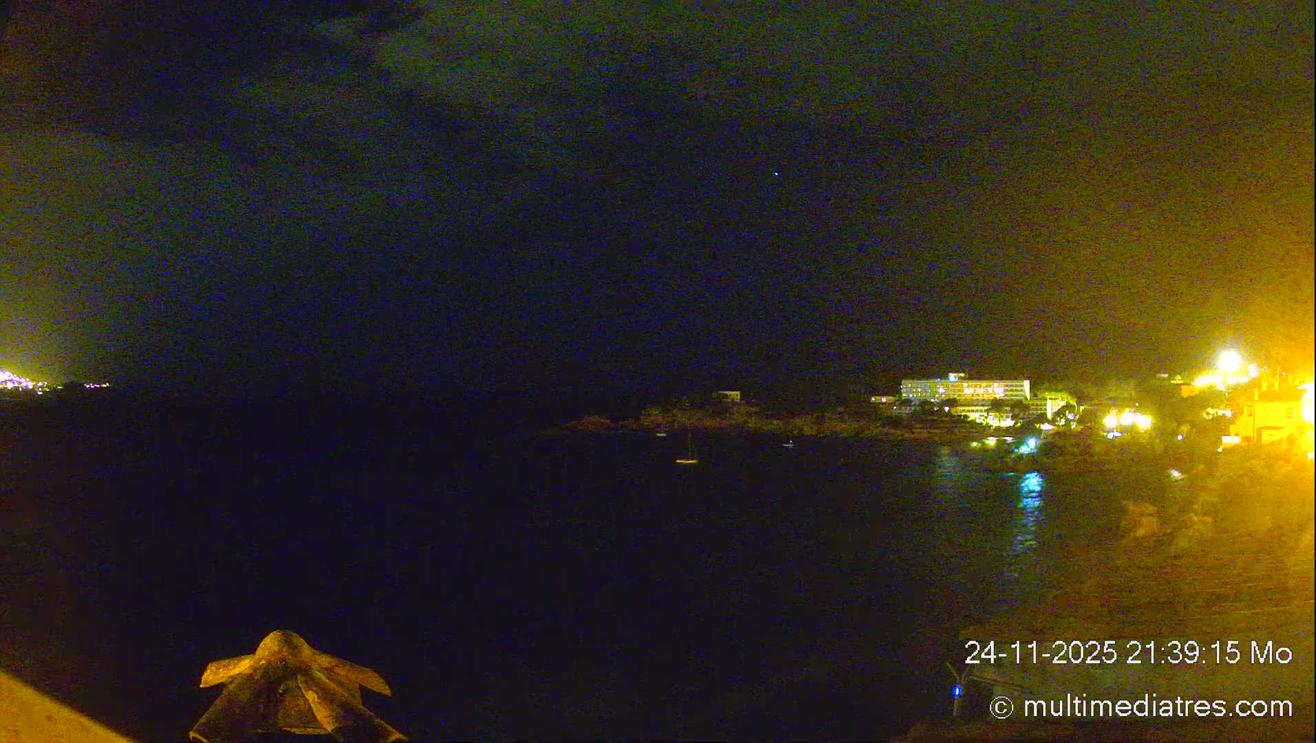 Mallorca, Peguera Cala Fornells Bay Balearic Sea Live Cam, Balearic Islands, Spain