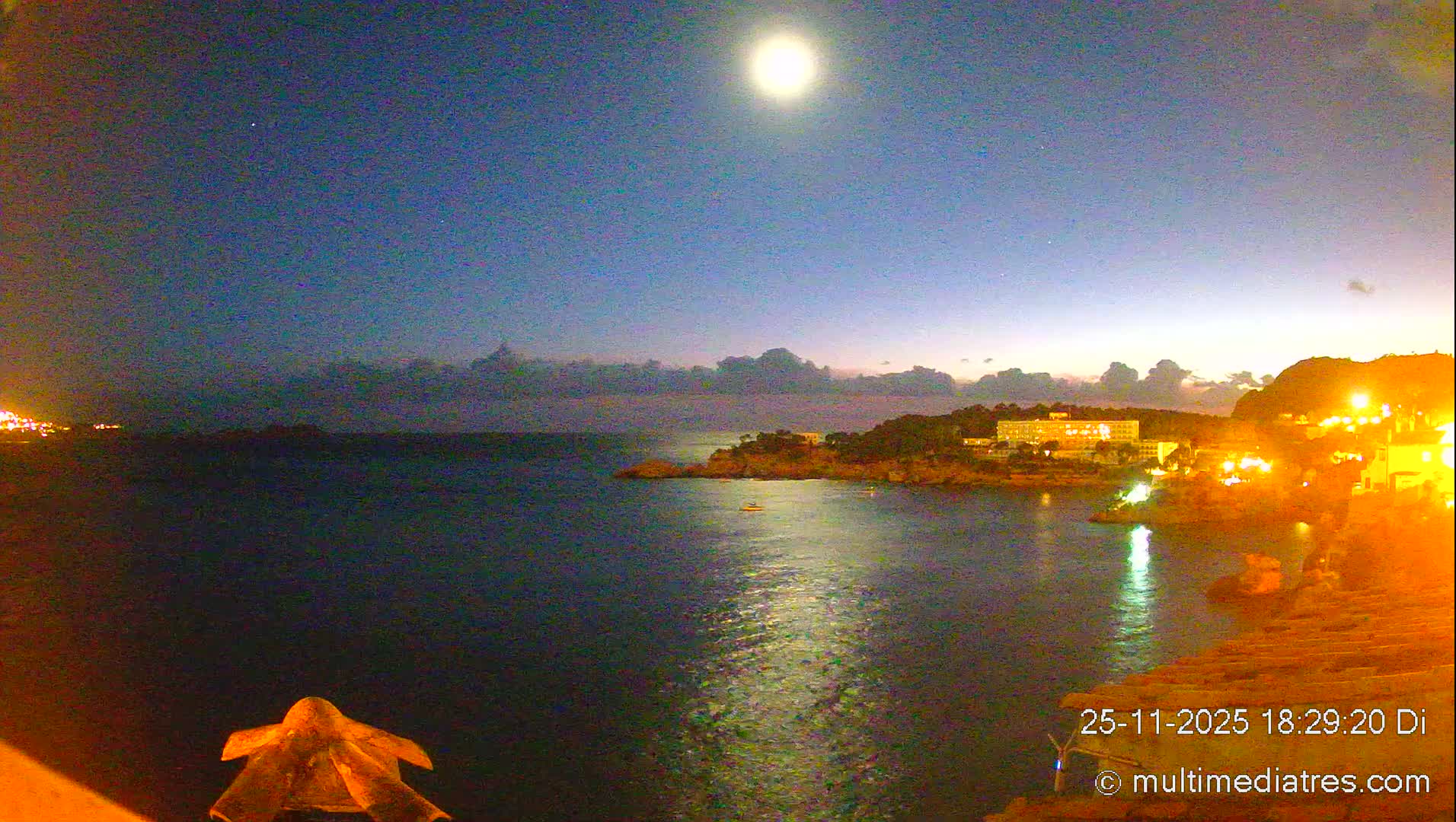 Mallorca, Peguera Cala Fornells Bay Balearic Sea Live Cam, Balearic Islands, Spain