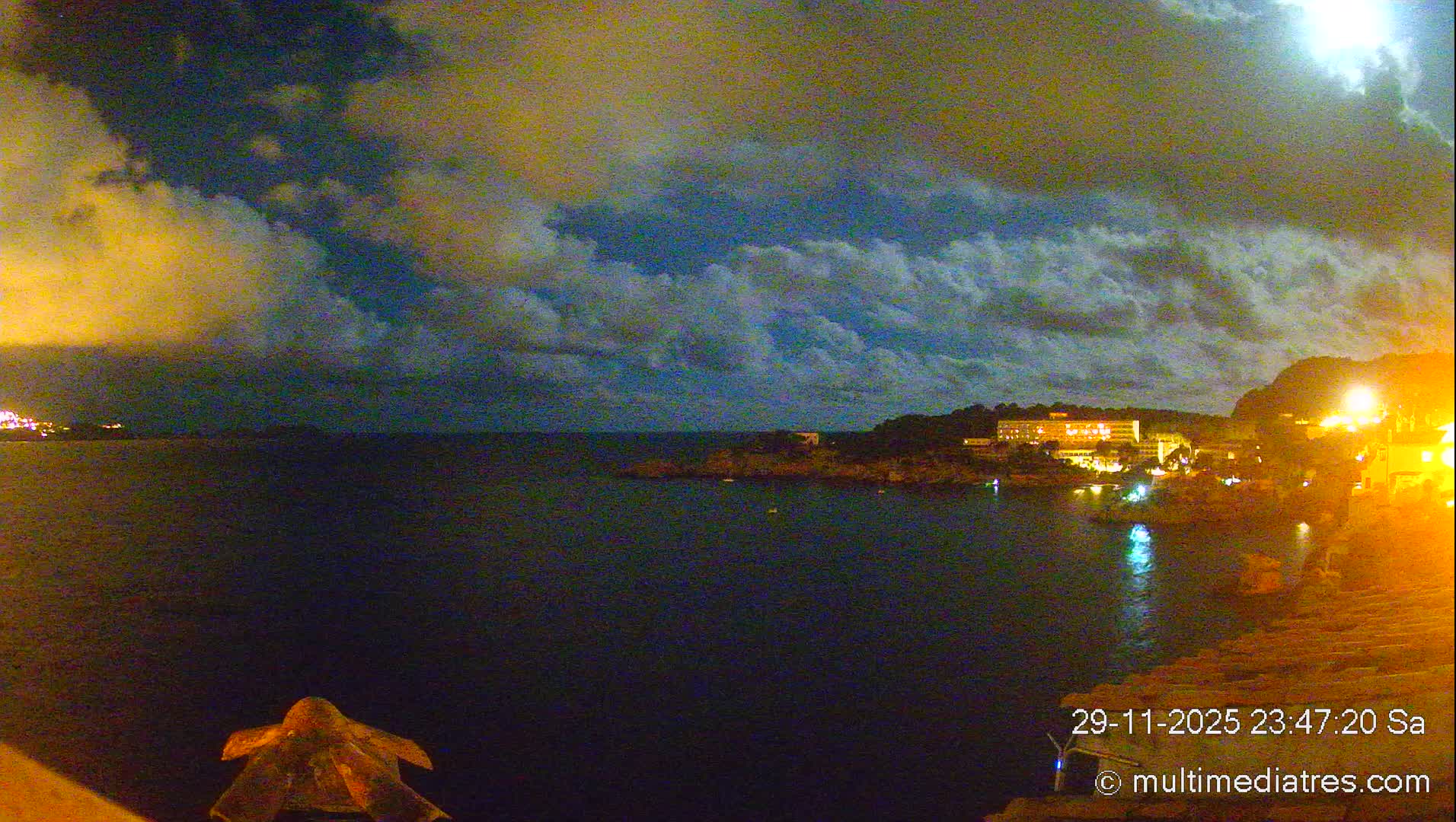 Mallorca, Peguera Cala Fornells Bay Balearic Sea Live Cam, Balearic Islands, Spain