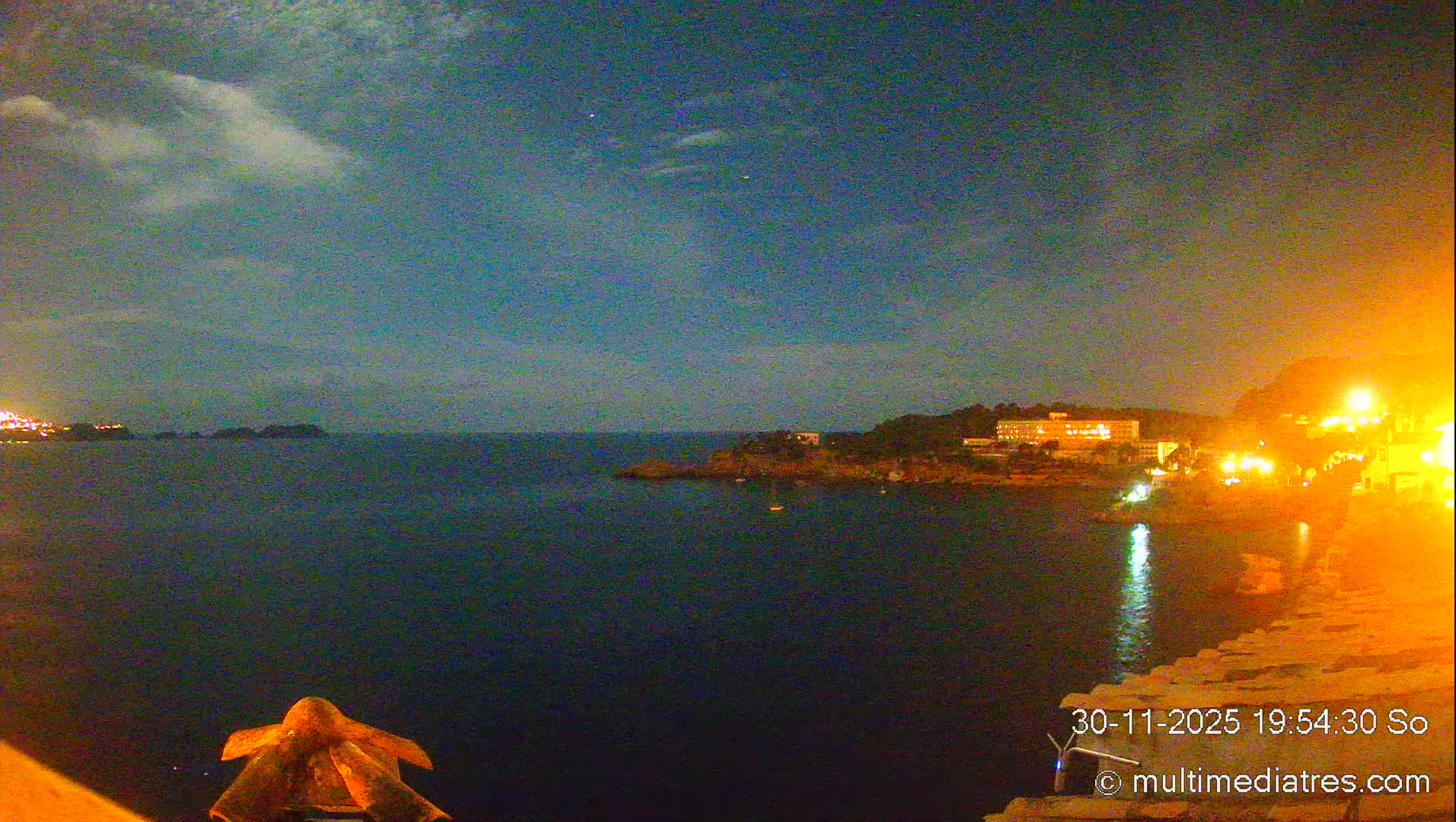 Mallorca, Peguera Cala Fornells Bay Balearic Sea Live Cam, Balearic Islands, Spain