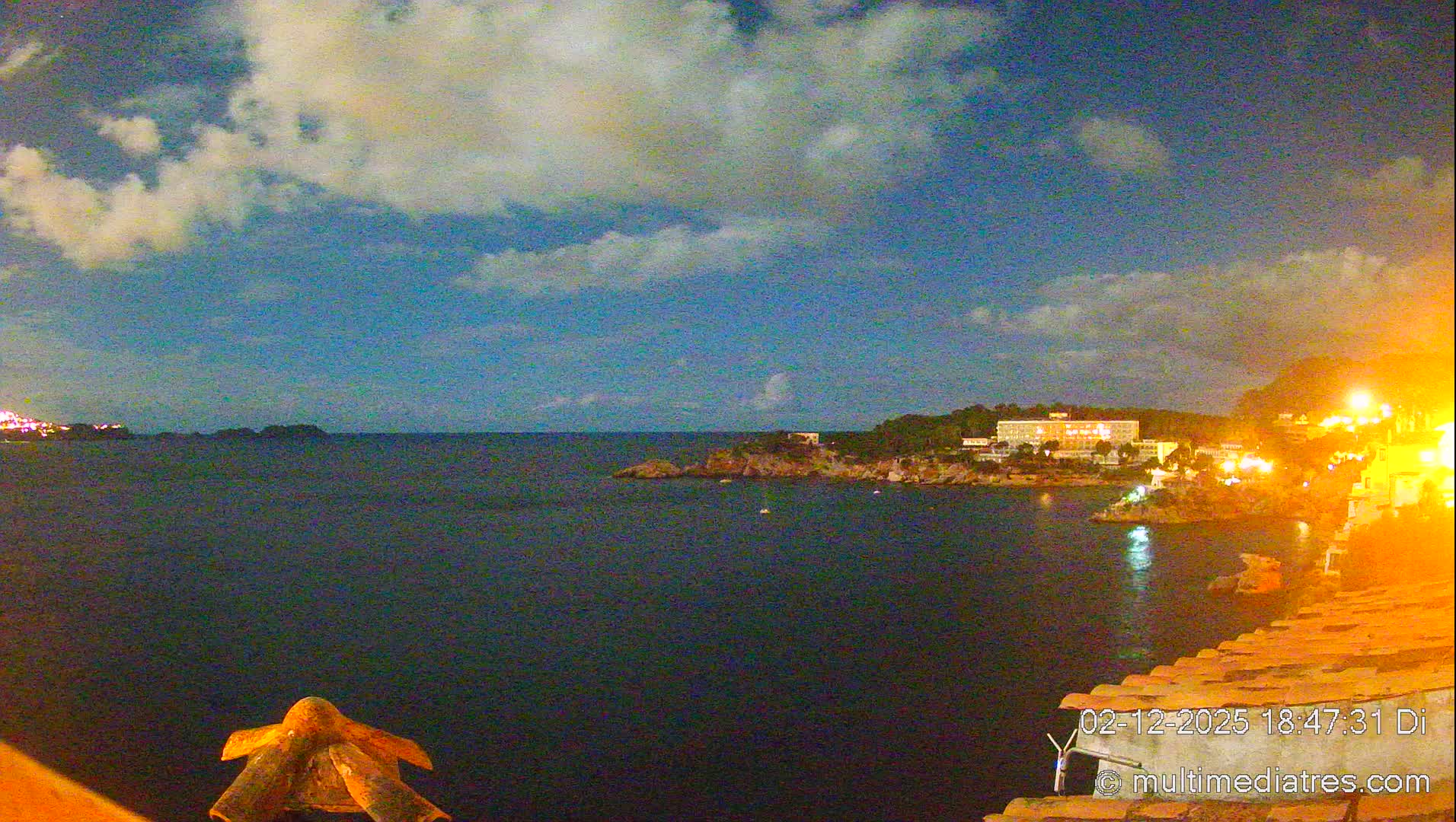 Mallorca, Peguera Cala Fornells Bay Balearic Sea Live Cam, Balearic Islands, Spain