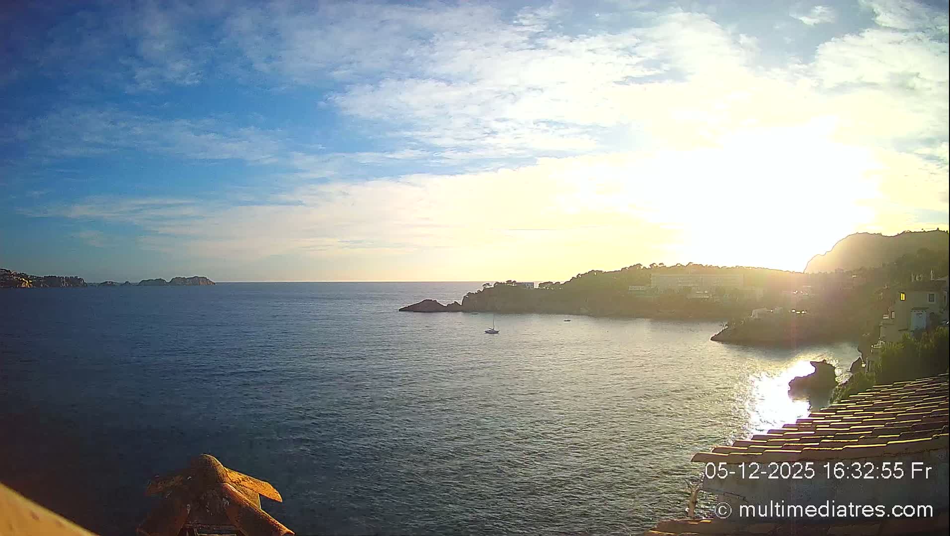 Mallorca, Peguera Cala Fornells Bay Balearic Sea Live Cam, Balearic Islands, Spain