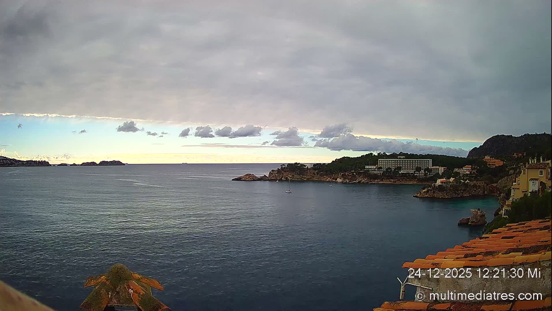 Mallorca, Peguera Cala Fornells Bay Balearic Sea Live Cam, Balearic Islands, Spain