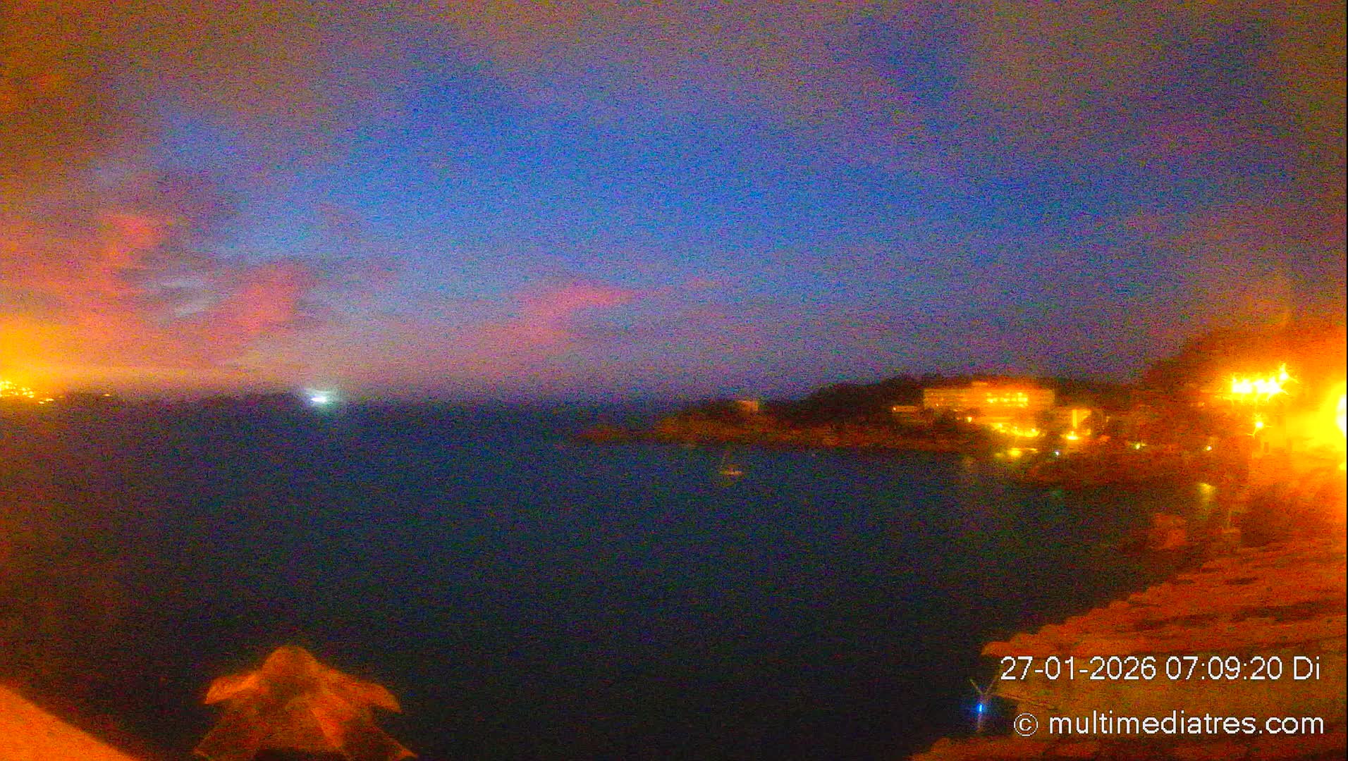 Mallorca, Peguera Cala Fornells Bay Balearic Sea Live Cam, Balearic Islands, Spain