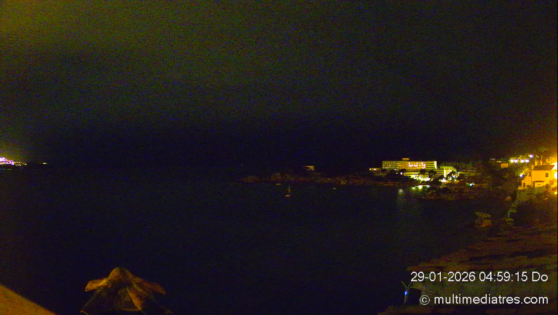 Mallorca, Peguera Cala Fornells Bay Balearic Sea Live Cam, Balearic Islands, Spain