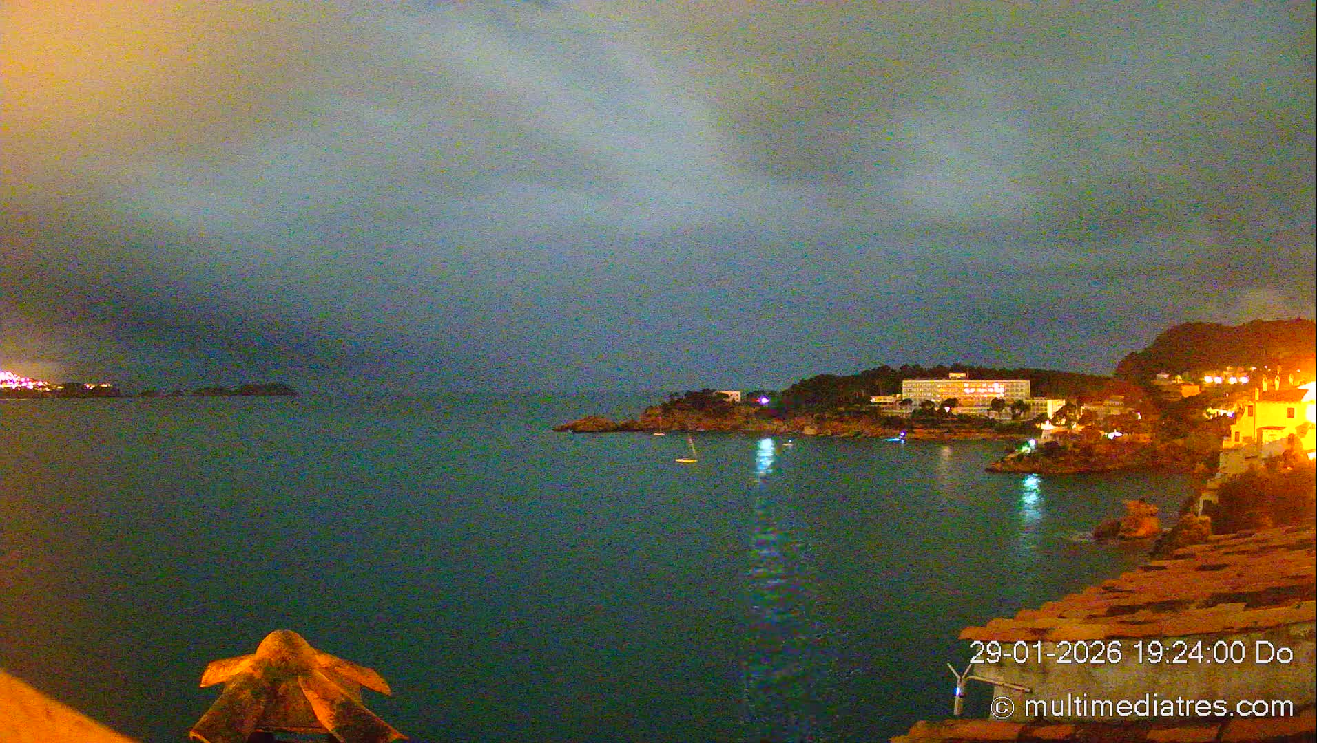 Mallorca, Peguera Cala Fornells Bay Balearic Sea Live Cam, Balearic Islands, Spain