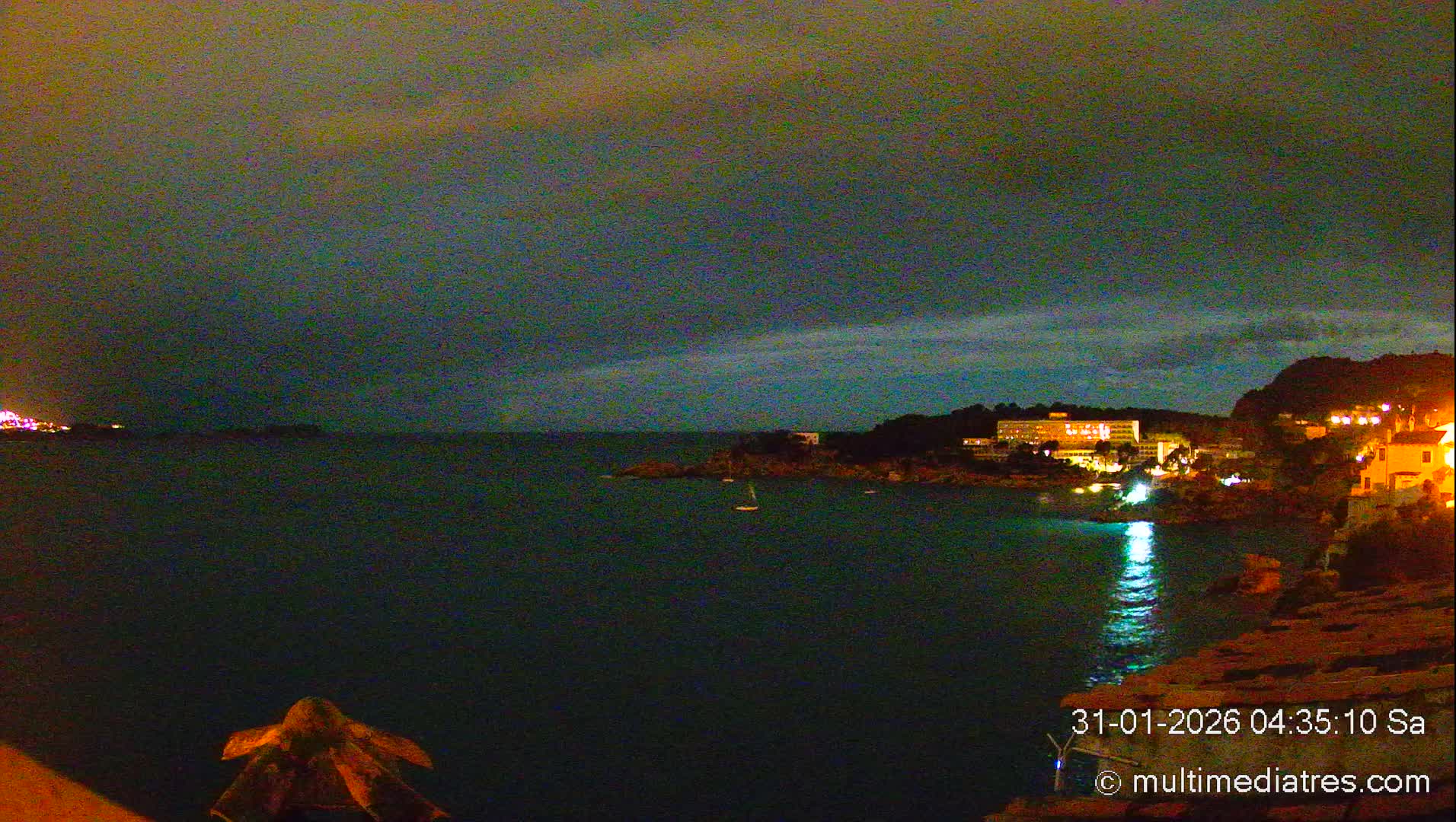 Mallorca, Peguera Cala Fornells Bay Balearic Sea Live Cam, Balearic Islands, Spain