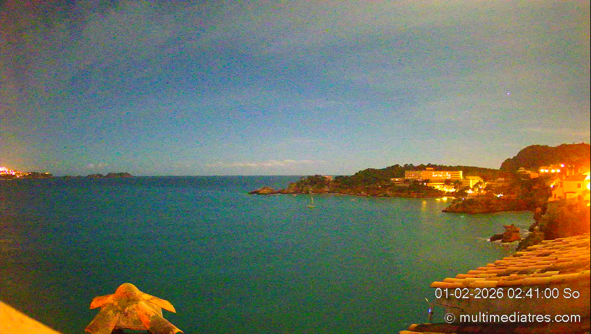 Mallorca, Peguera Cala Fornells Bay Balearic Sea Live Cam, Balearic Islands, Spain