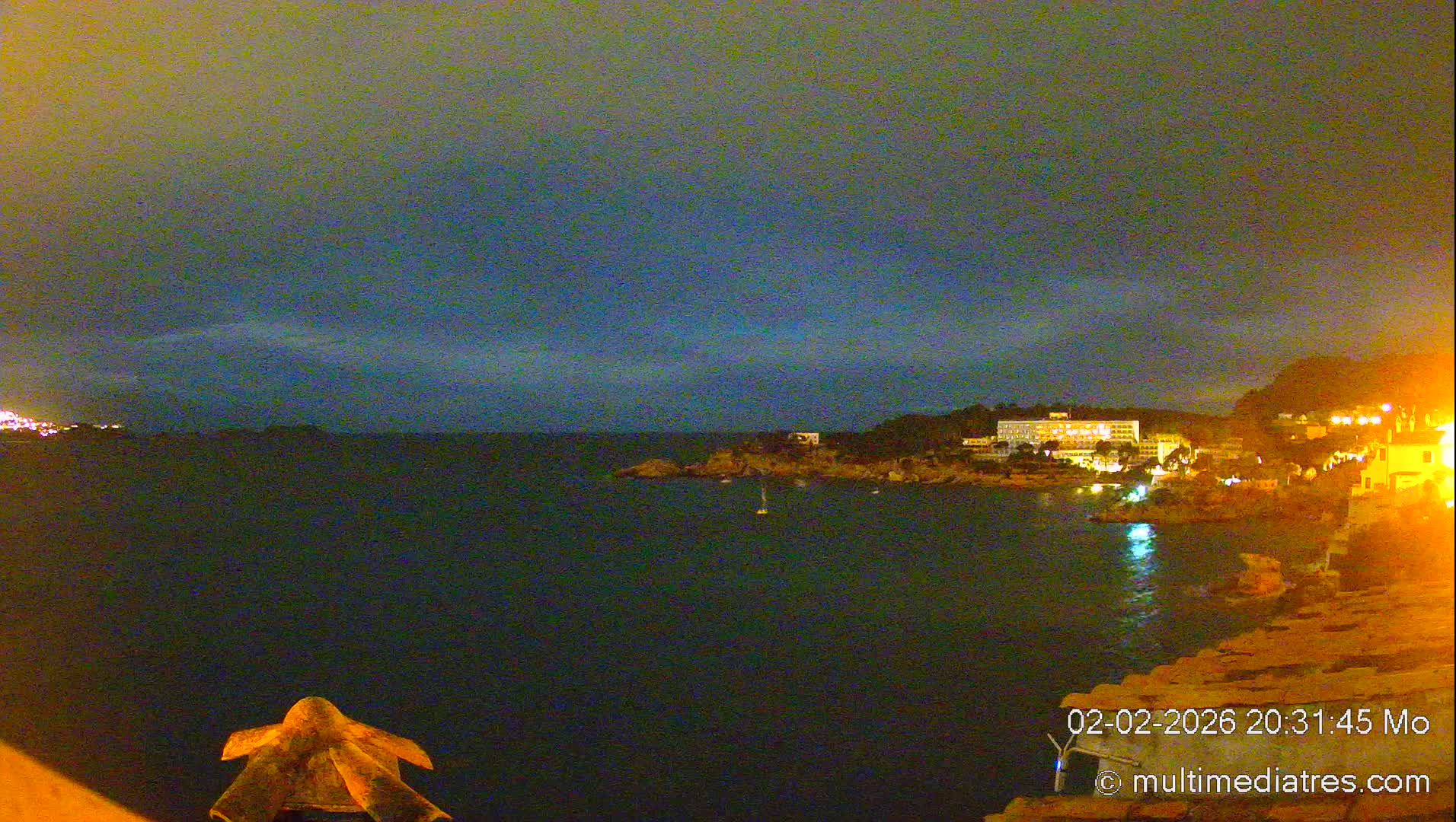 Mallorca, Peguera Cala Fornells Bay Balearic Sea Live Cam, Balearic Islands, Spain