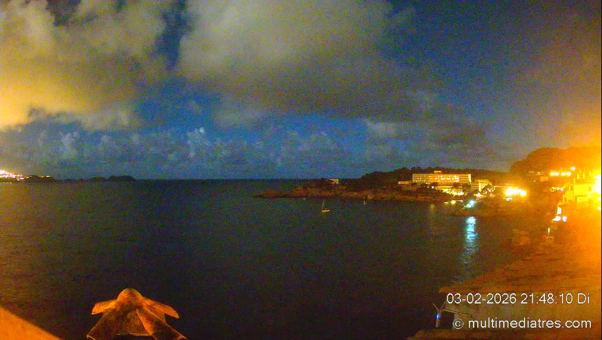 Mallorca, Peguera Cala Fornells Bay Balearic Sea Live Cam, Balearic Islands, Spain