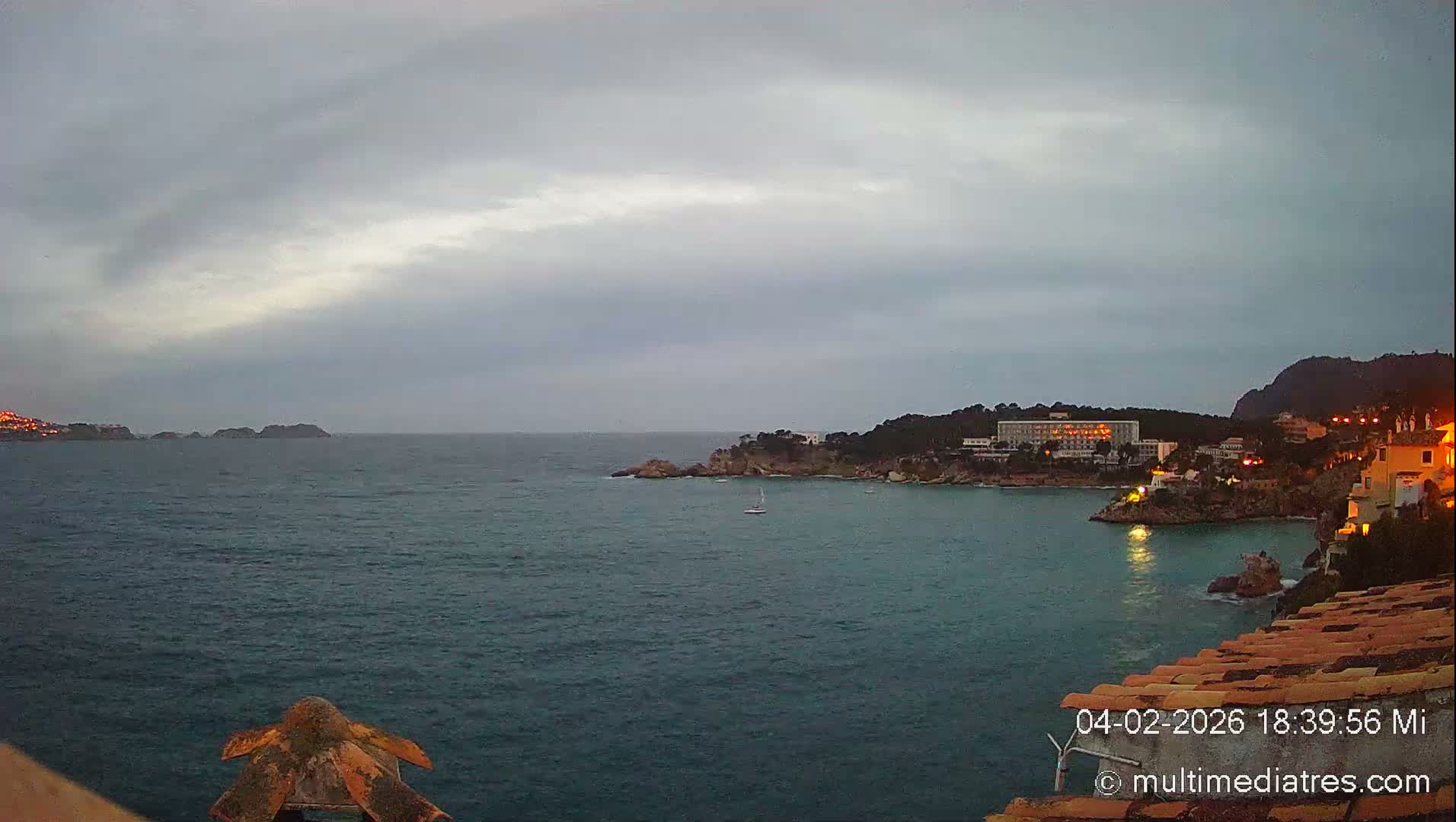 Mallorca, Peguera Cala Fornells Bay Balearic Sea Live Cam, Balearic Islands, Spain