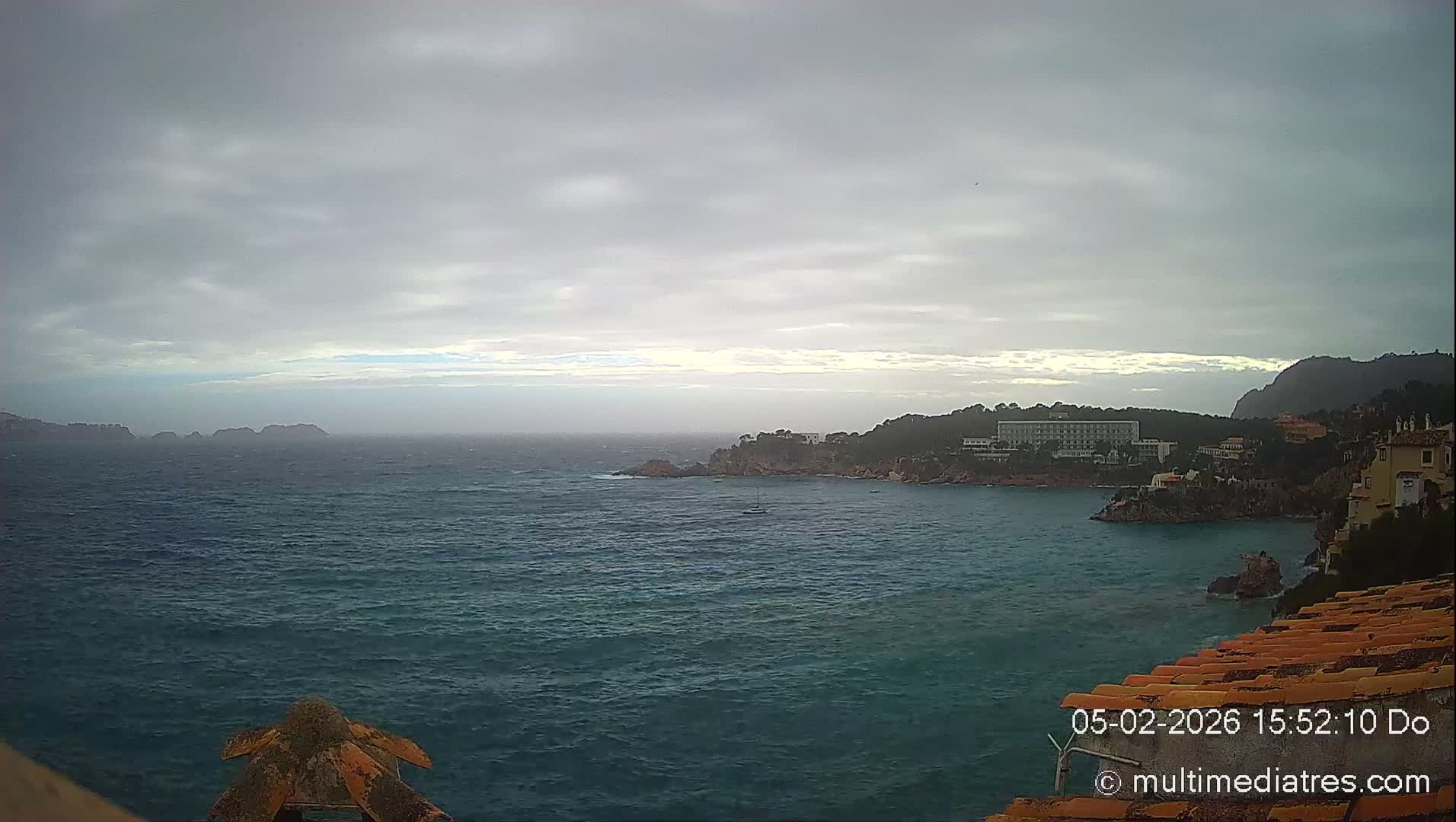 Mallorca, Peguera Cala Fornells Bay Balearic Sea Live Cam, Balearic Islands, Spain