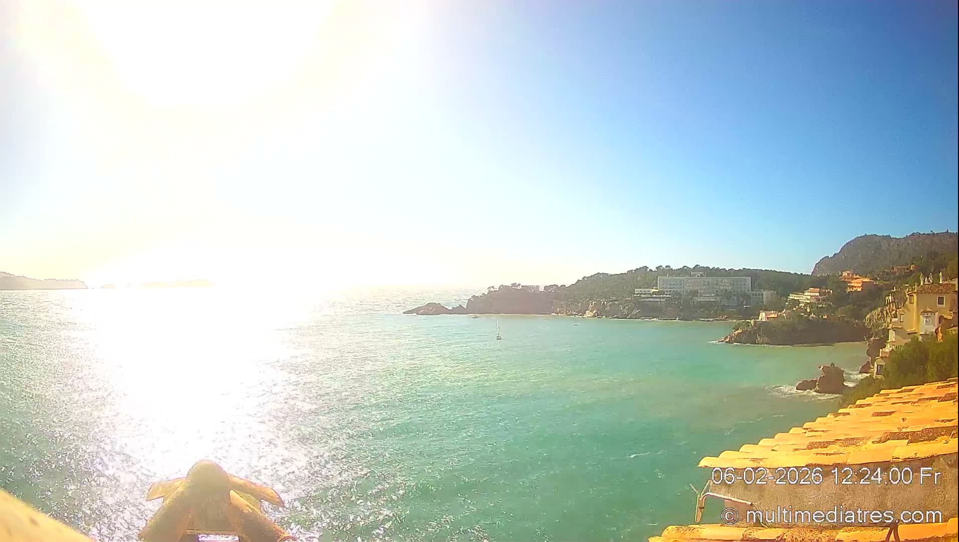Mallorca, Peguera Cala Fornells Bay Balearic Sea Live Cam, Balearic Islands, Spain