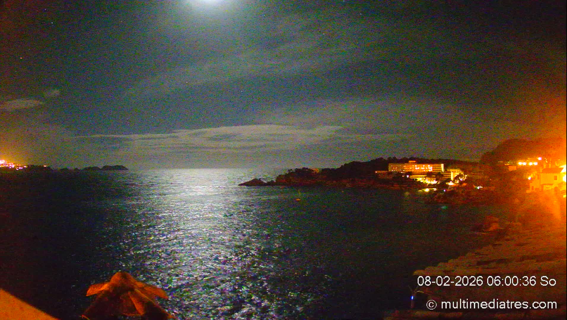 Mallorca, Peguera Cala Fornells Bay Balearic Sea Live Cam, Balearic Islands, Spain