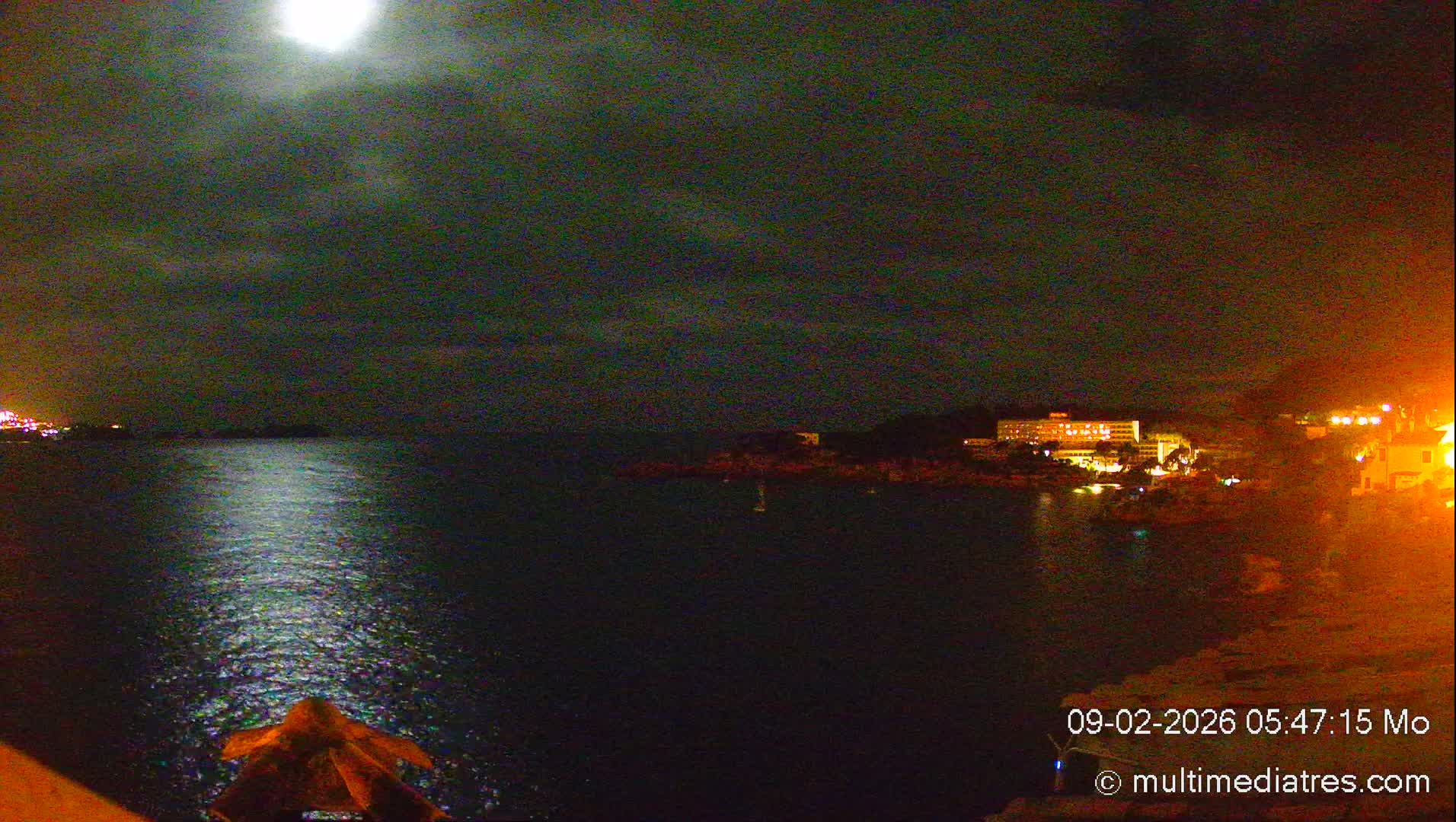 Mallorca, Peguera Cala Fornells Bay Balearic Sea Live Cam, Balearic Islands, Spain