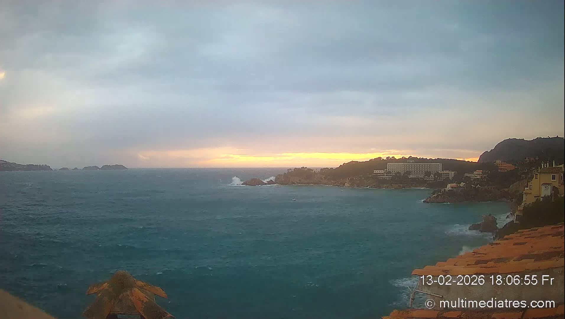 Mallorca, Peguera Cala Fornells Bay Balearic Sea Live Cam, Balearic Islands, Spain