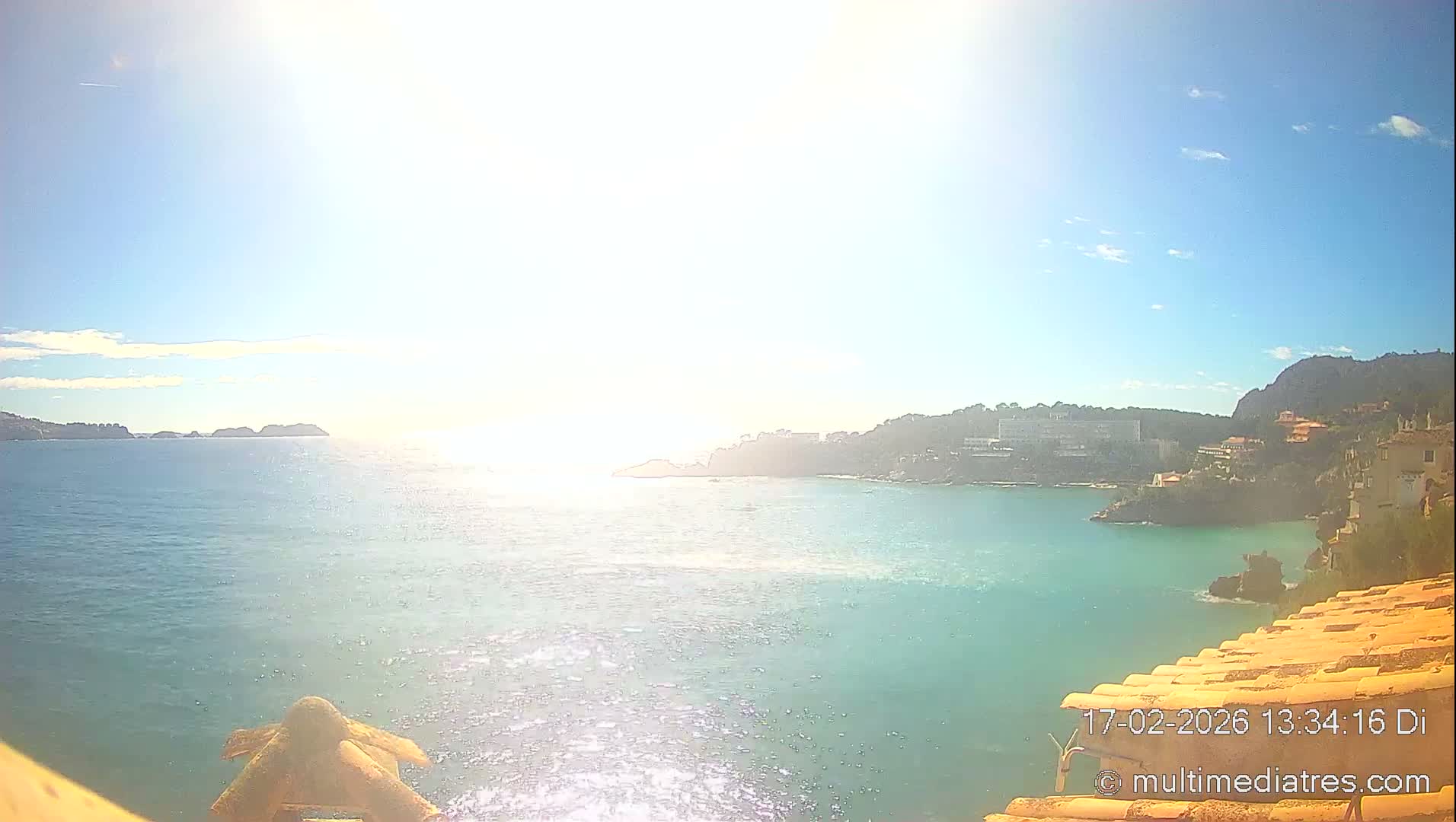 Mallorca, Peguera Cala Fornells Bay Balearic Sea Live Cam, Balearic Islands, Spain