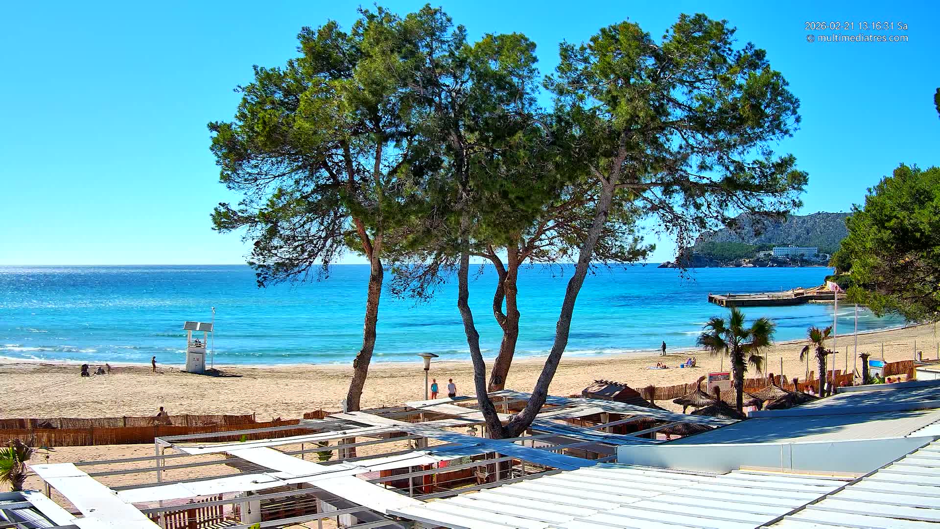 Mallorca, Peguera Cala Fornells Bay Balearic Sea Live Cam, Balearic Islands, Spain