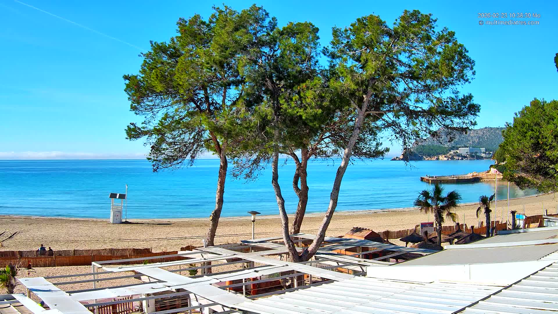 Mallorca, Peguera Cala Fornells Bay Balearic Sea Live Cam, Balearic Islands, Spain