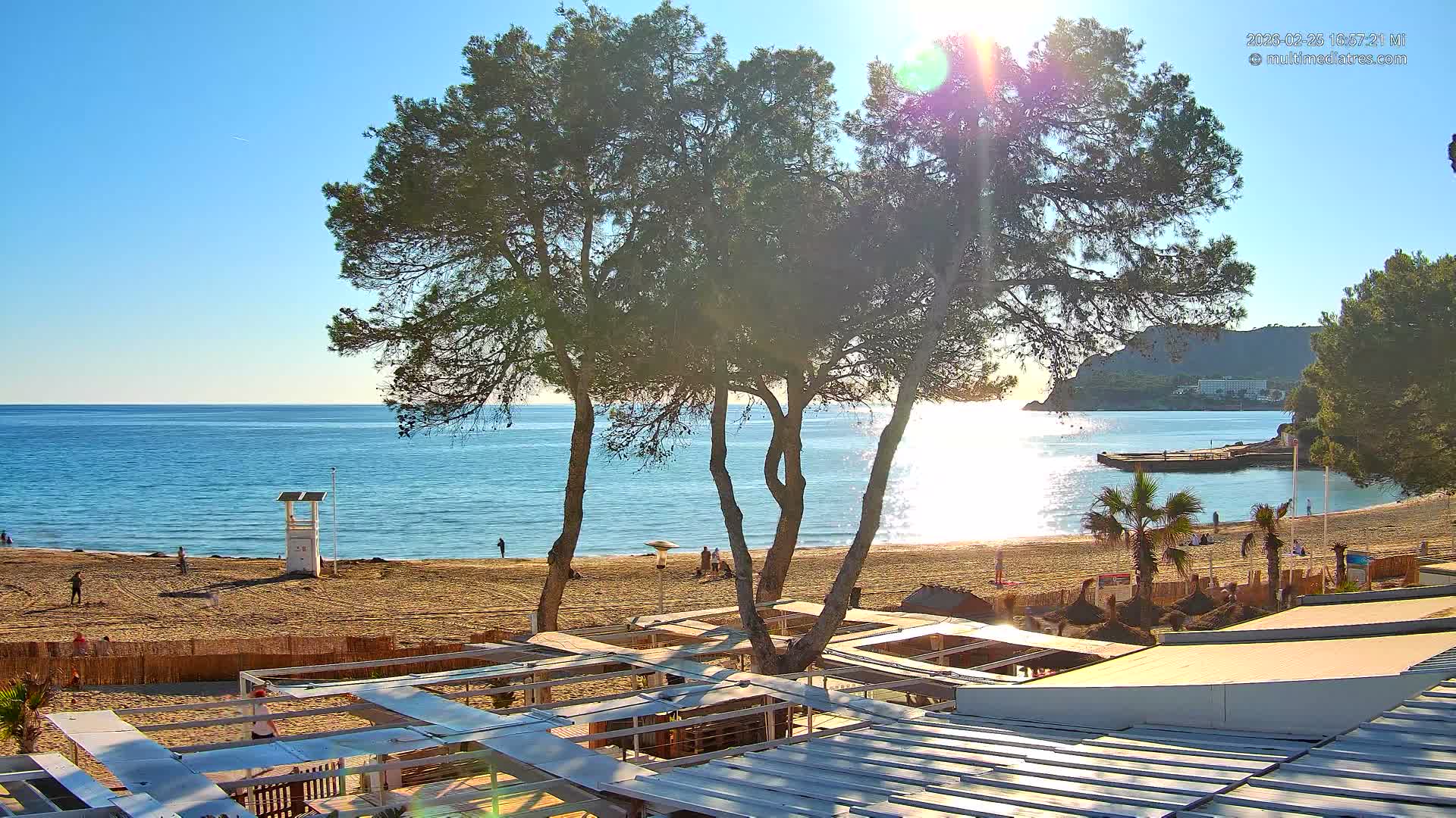 Mallorca, Peguera Cala Fornells Bay Balearic Sea Live Cam, Balearic Islands, Spain