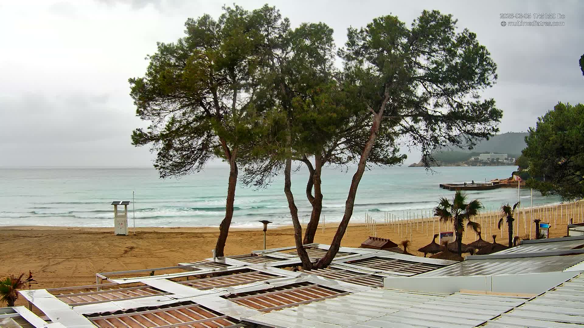 Mallorca, Peguera Cala Fornells Bay Balearic Sea Live Cam, Balearic Islands, Spain