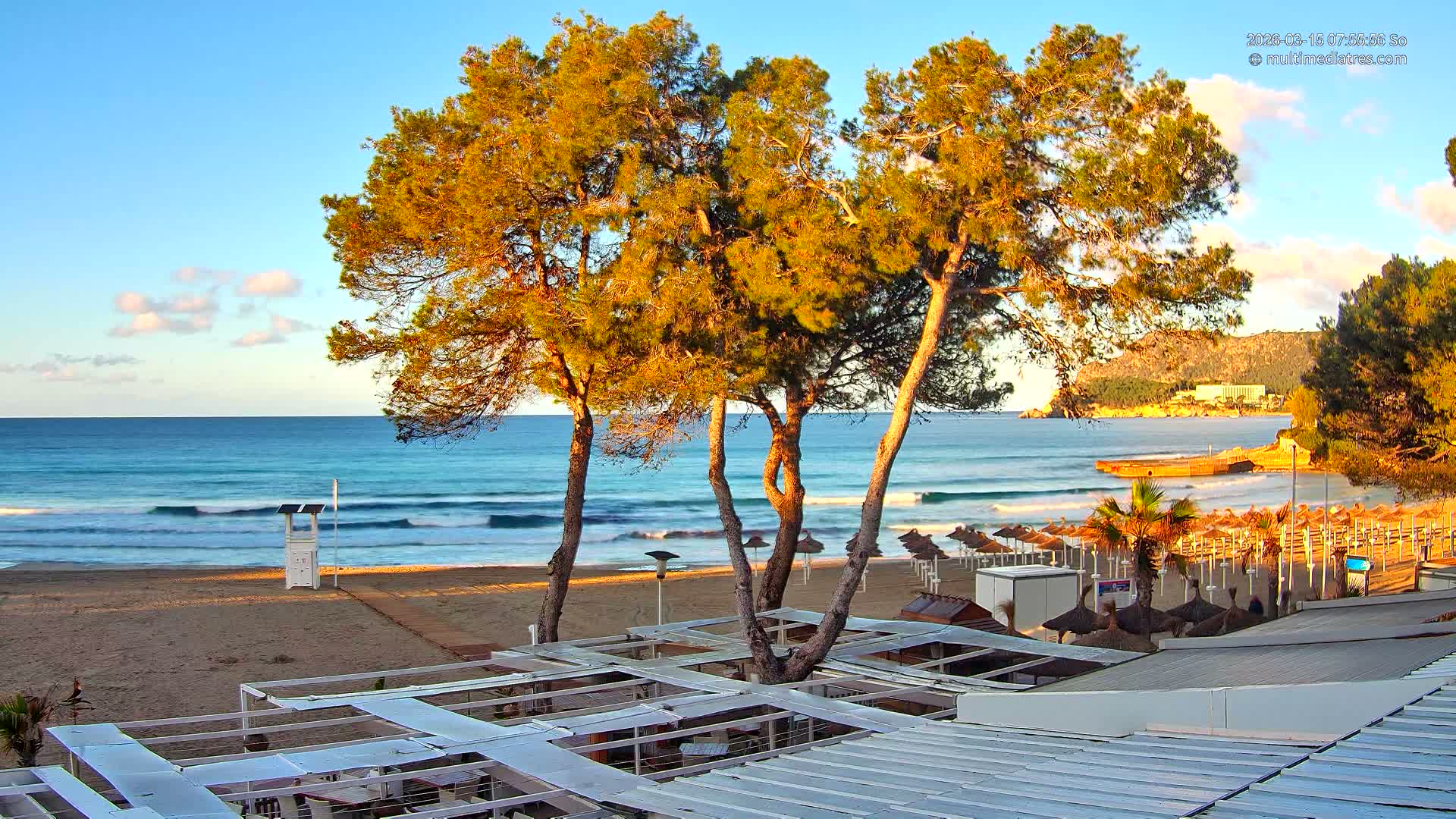 Mallorca, Peguera Cala Fornells Bay Balearic Sea Live Cam, Balearic Islands, Spain