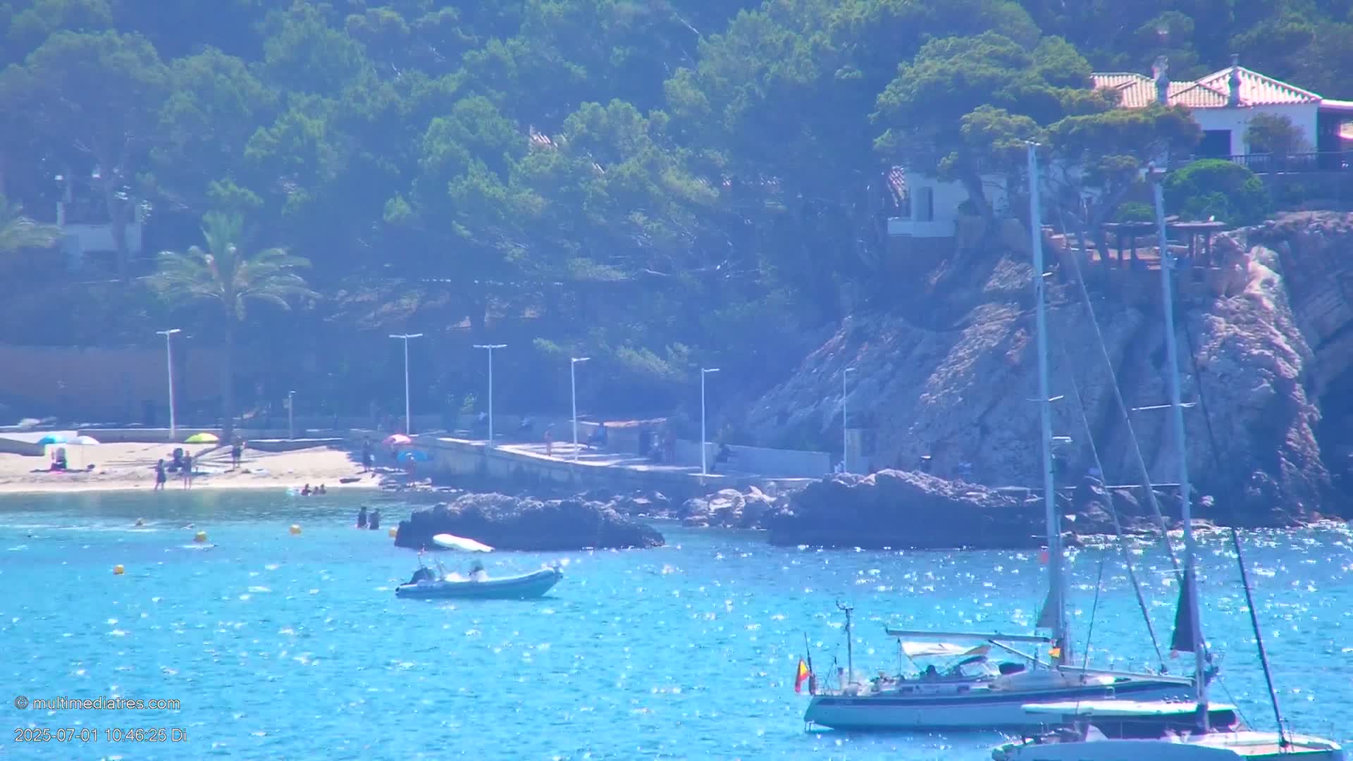 Paguera, Cala Fornells PTZ Live Cam - Mallorca, Balearic Islands, Spain