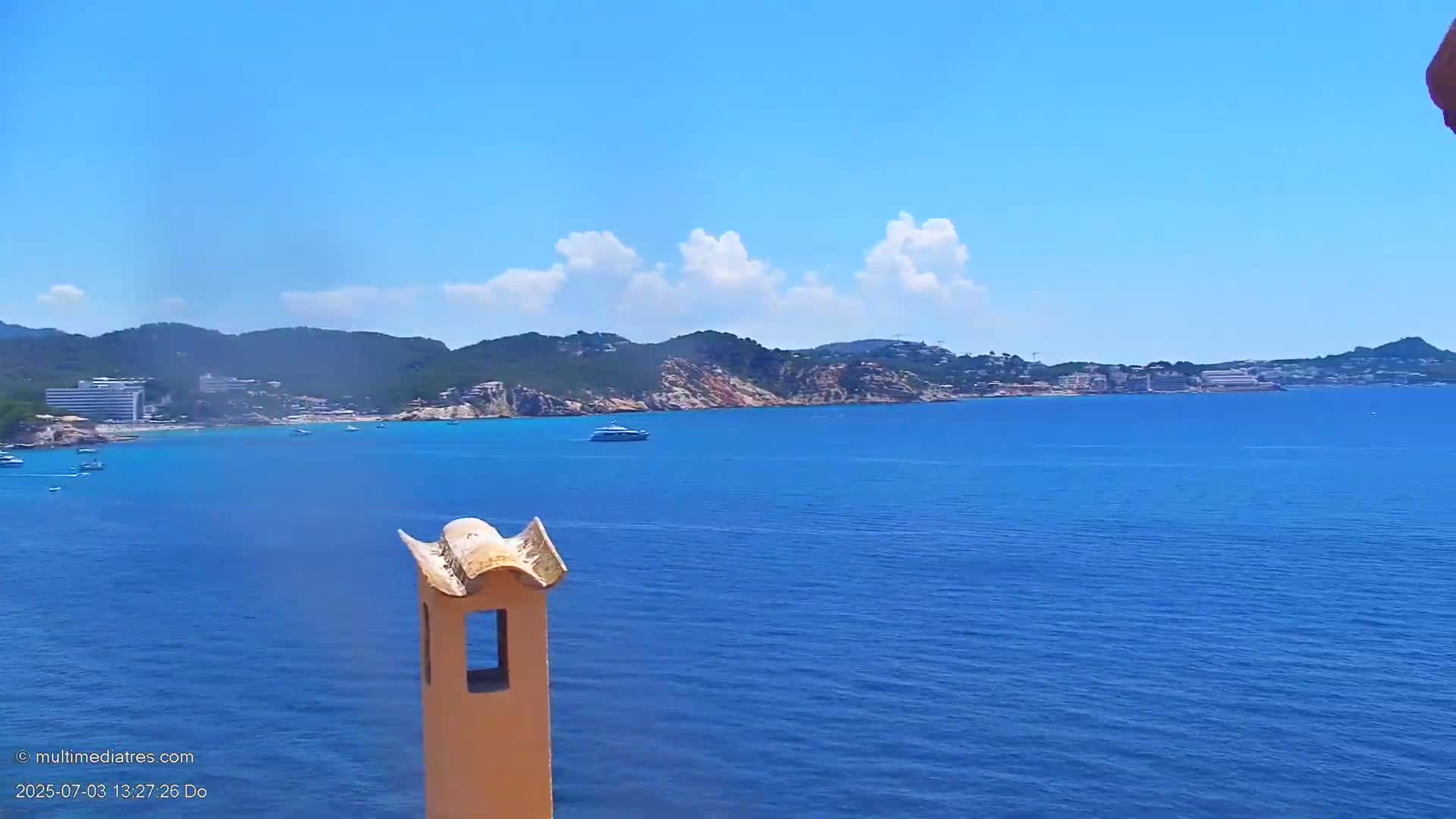 Paguera, Cala Fornells PTZ Live Cam - Mallorca, Balearic Islands, Spain