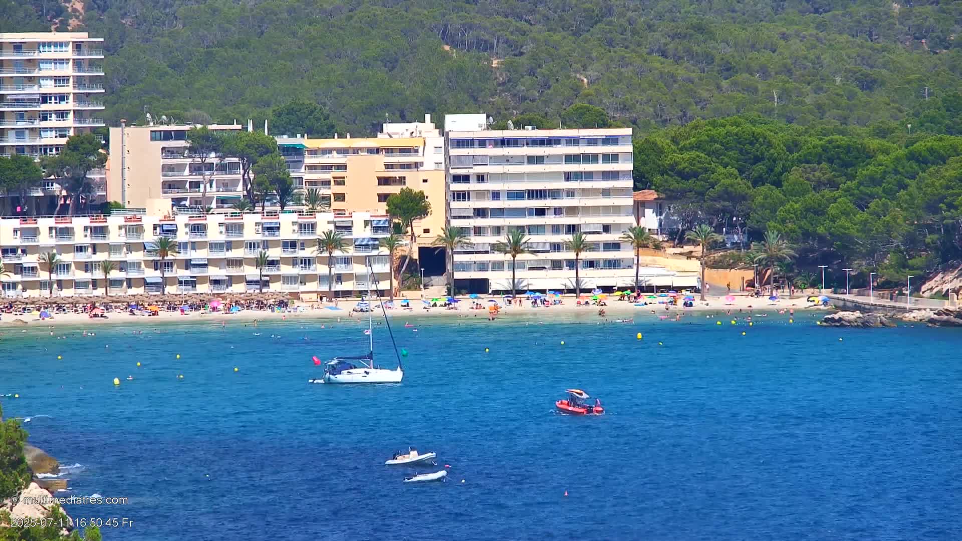 Paguera, Cala Fornells PTZ Live Cam - Mallorca, Balearic Islands, Spain