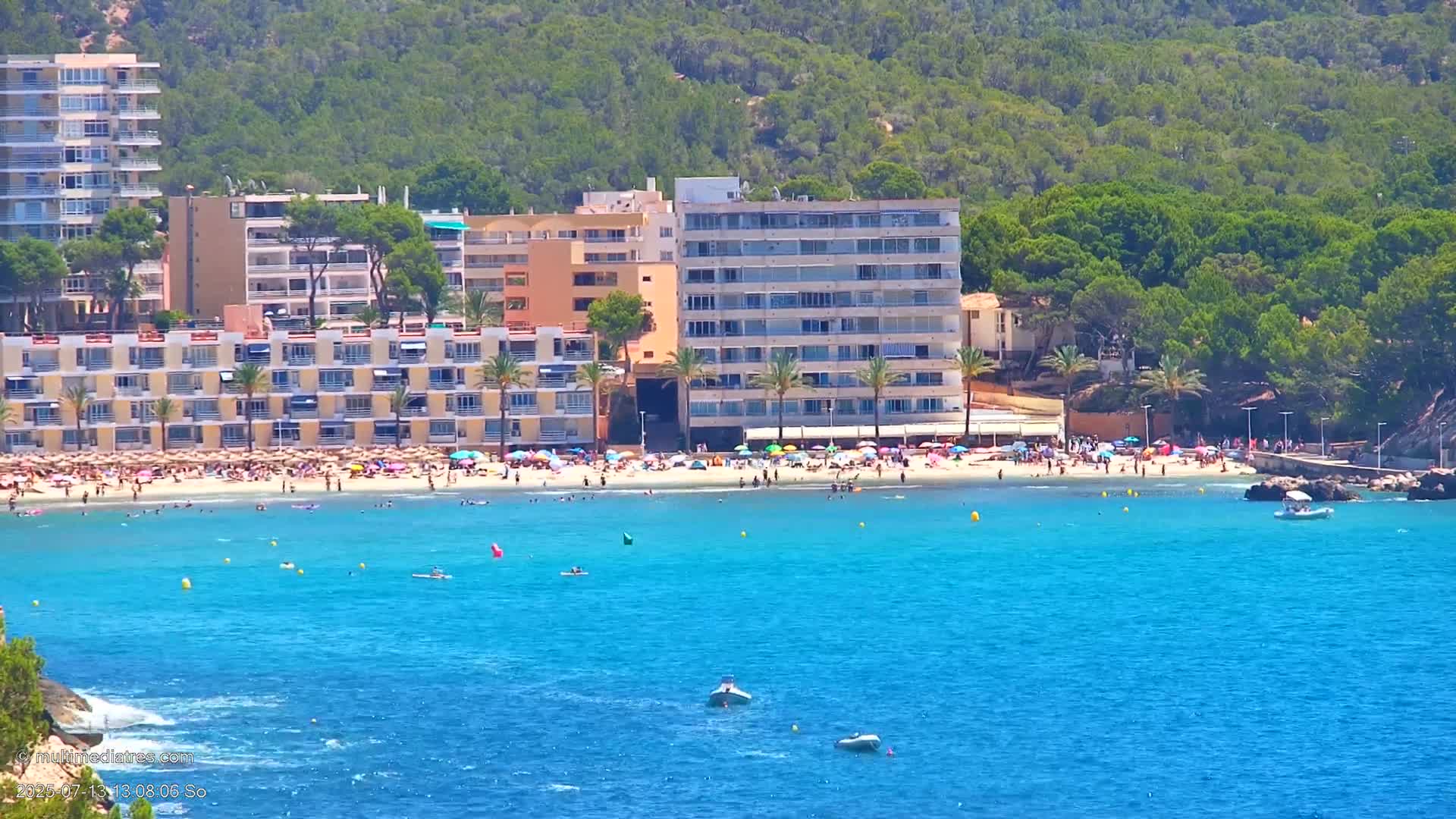 Paguera, Cala Fornells PTZ Live Cam - Mallorca, Balearic Islands, Spain