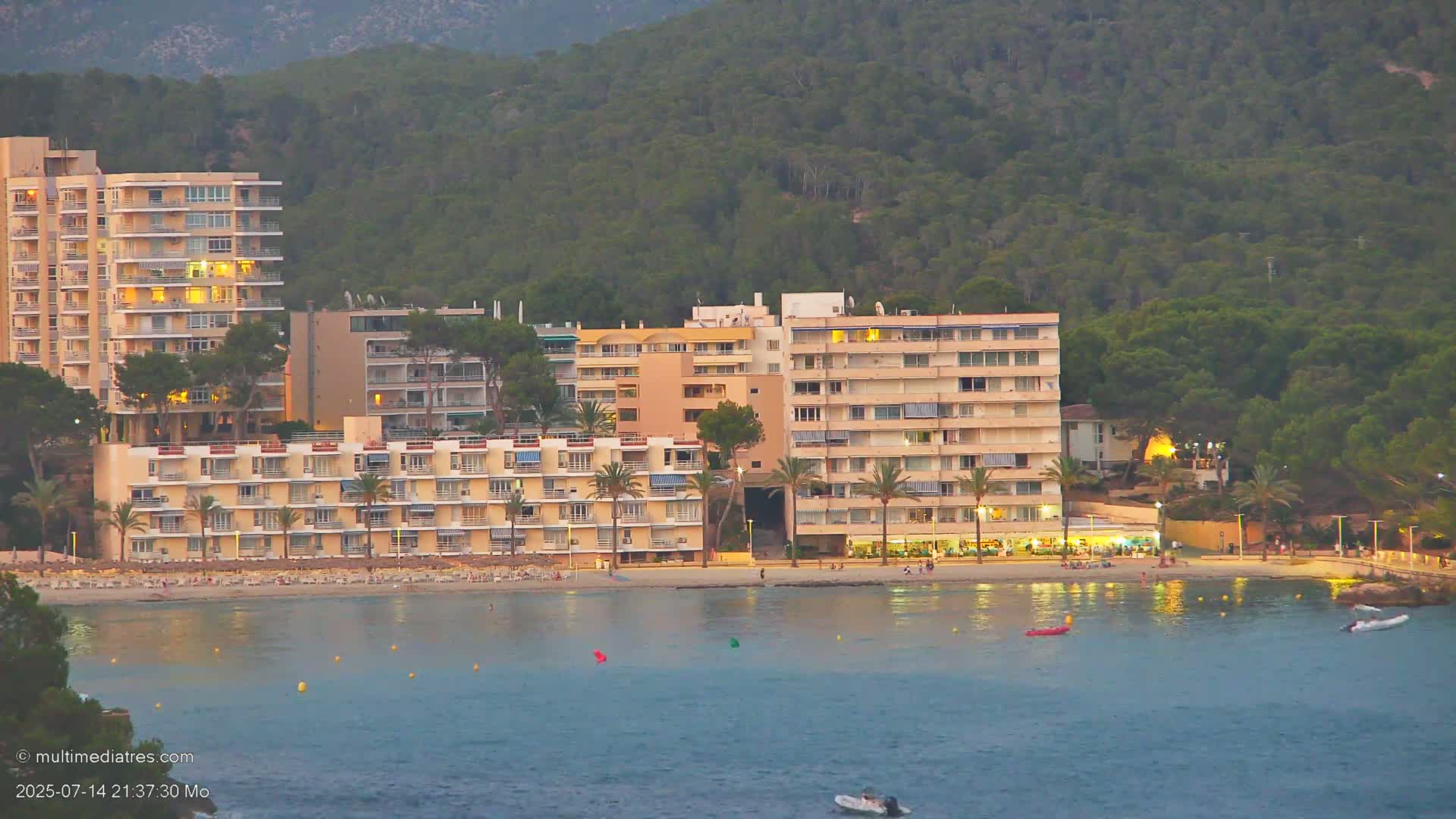 Paguera, Cala Fornells PTZ Live Cam - Mallorca, Balearic Islands, Spain