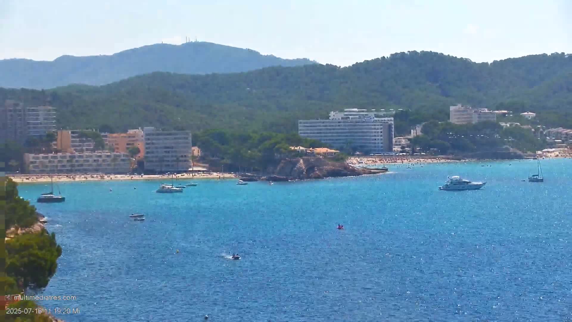 Paguera, Cala Fornells PTZ Live Cam - Mallorca, Balearic Islands, Spain